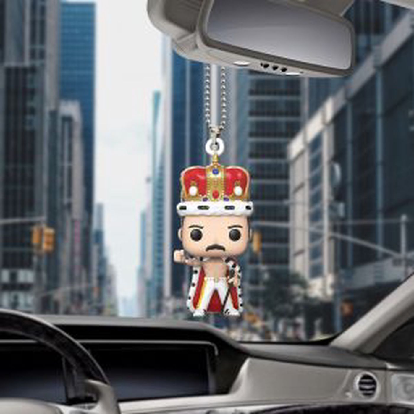 Freddie Mercury Custom Shape-sided Acrylic Car Ornament Freddie Mercury Custom Shape-sided Acrylic Car Ornament