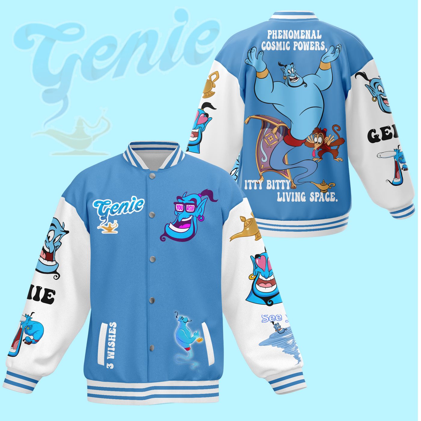 Genie New Premium Baseball Jacket Gift For Fan Genie New Premium Baseball Jacket Gift For Fan