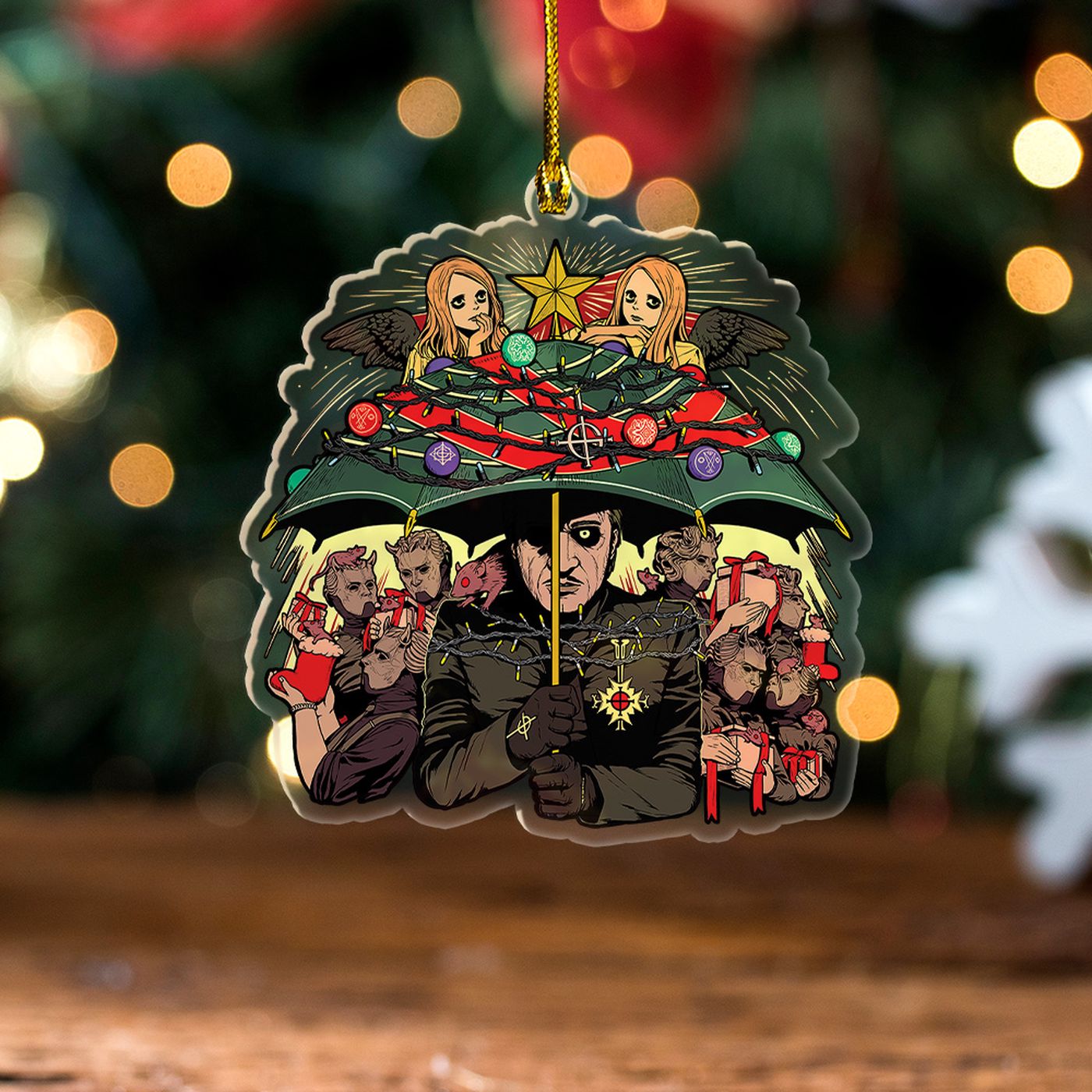 Ghost Band Custom Shape Clear 1-sided Acrylic Ornament  – Gift for Christmas Day