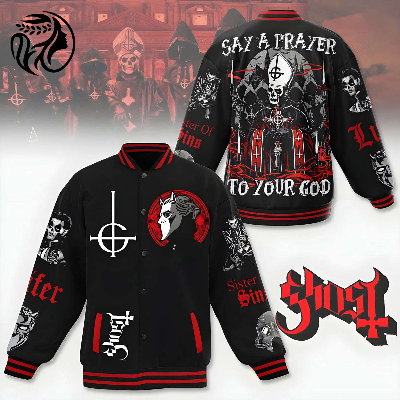 Ghost Sisters of Sin New Premium Baseball Jacket Gift For Fan
