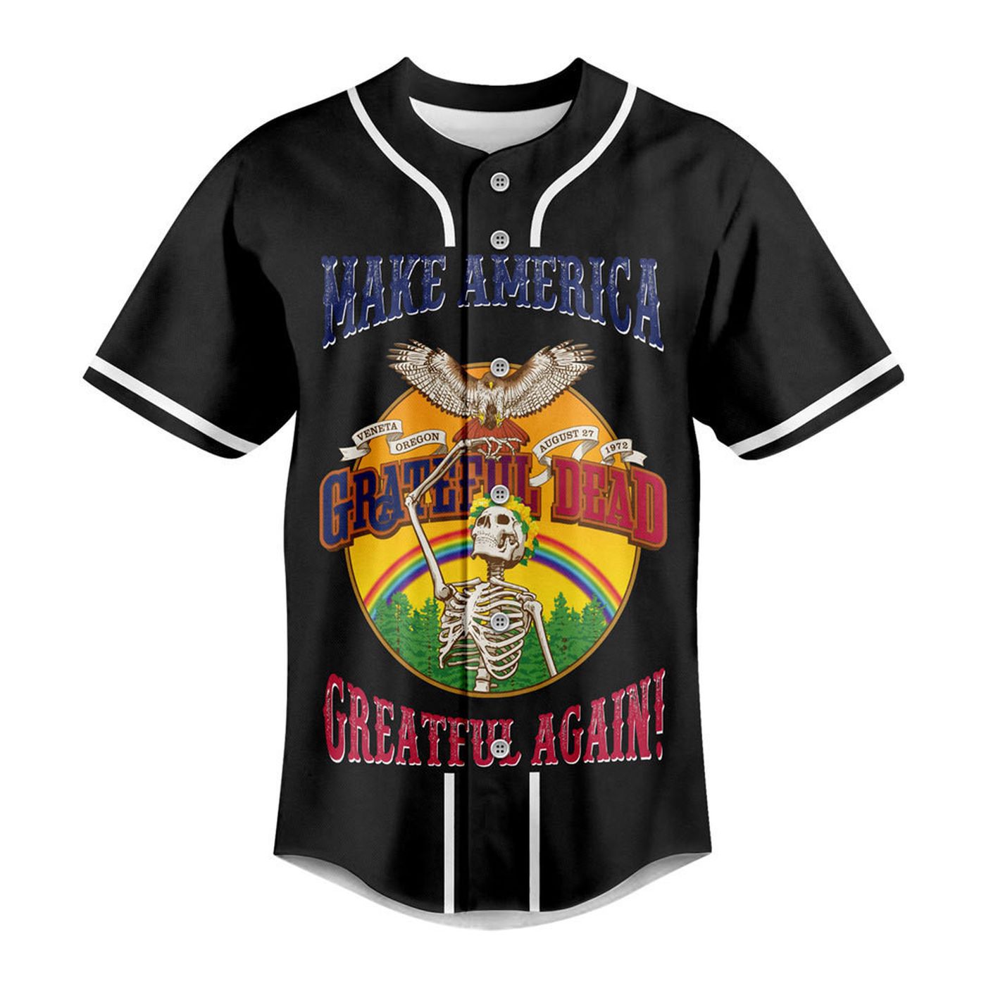Grateful Dead Baseball Jersey For Men Women And Kids Gift
