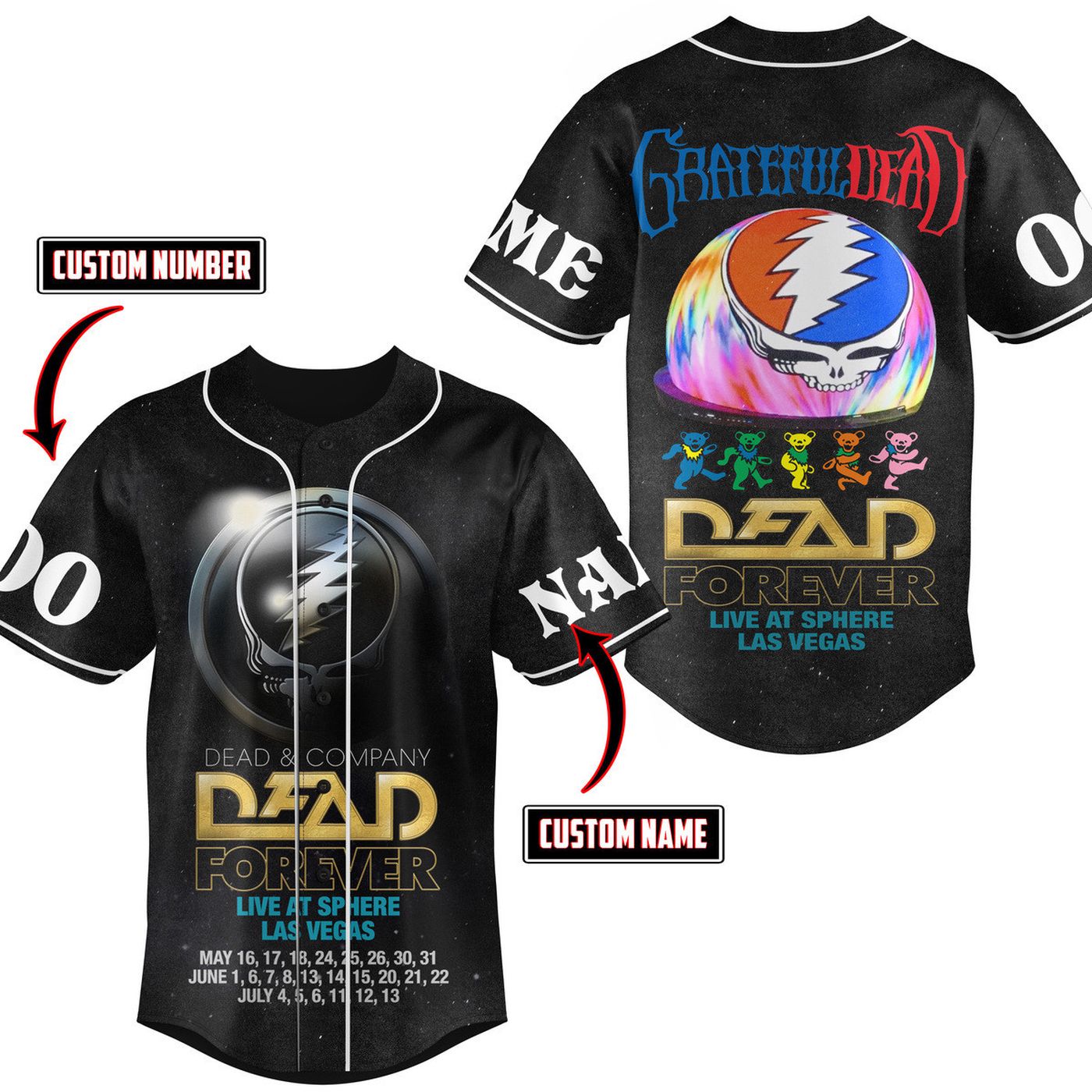 Grateful Dead Baseball Jersey For Men Women And Kids Gift