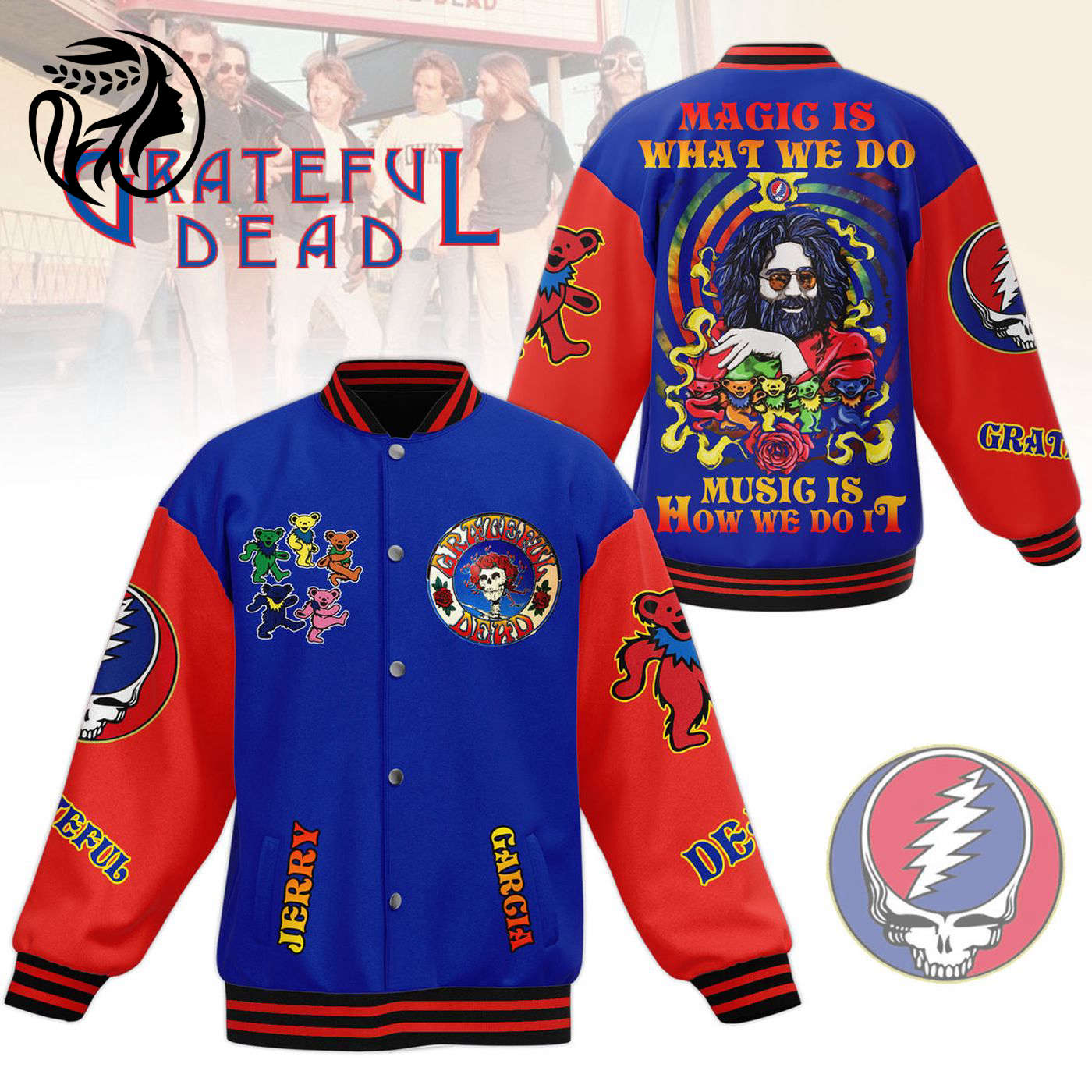 Grateful Dead New Premium Baseball Jacket Gift For Fan