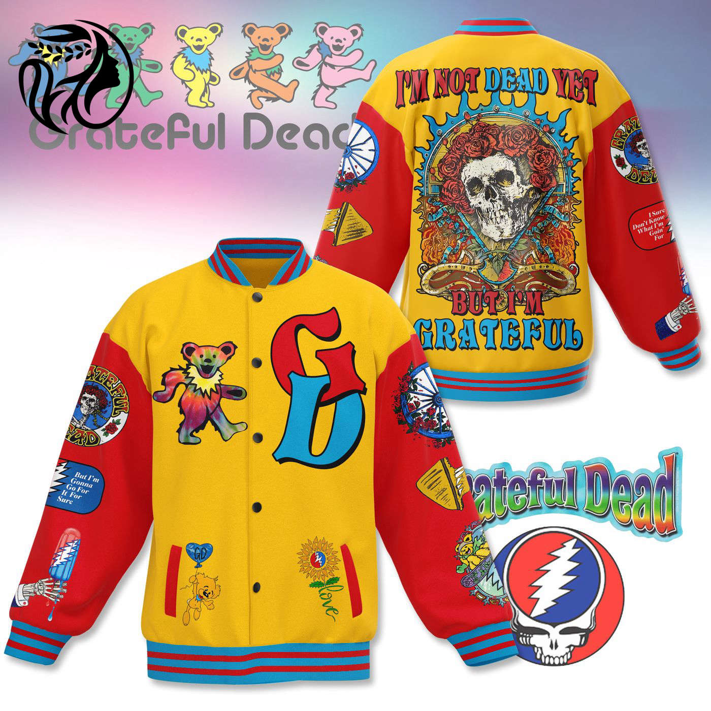 Grateful Dead New Premium Baseball Jacket Gift For Fan