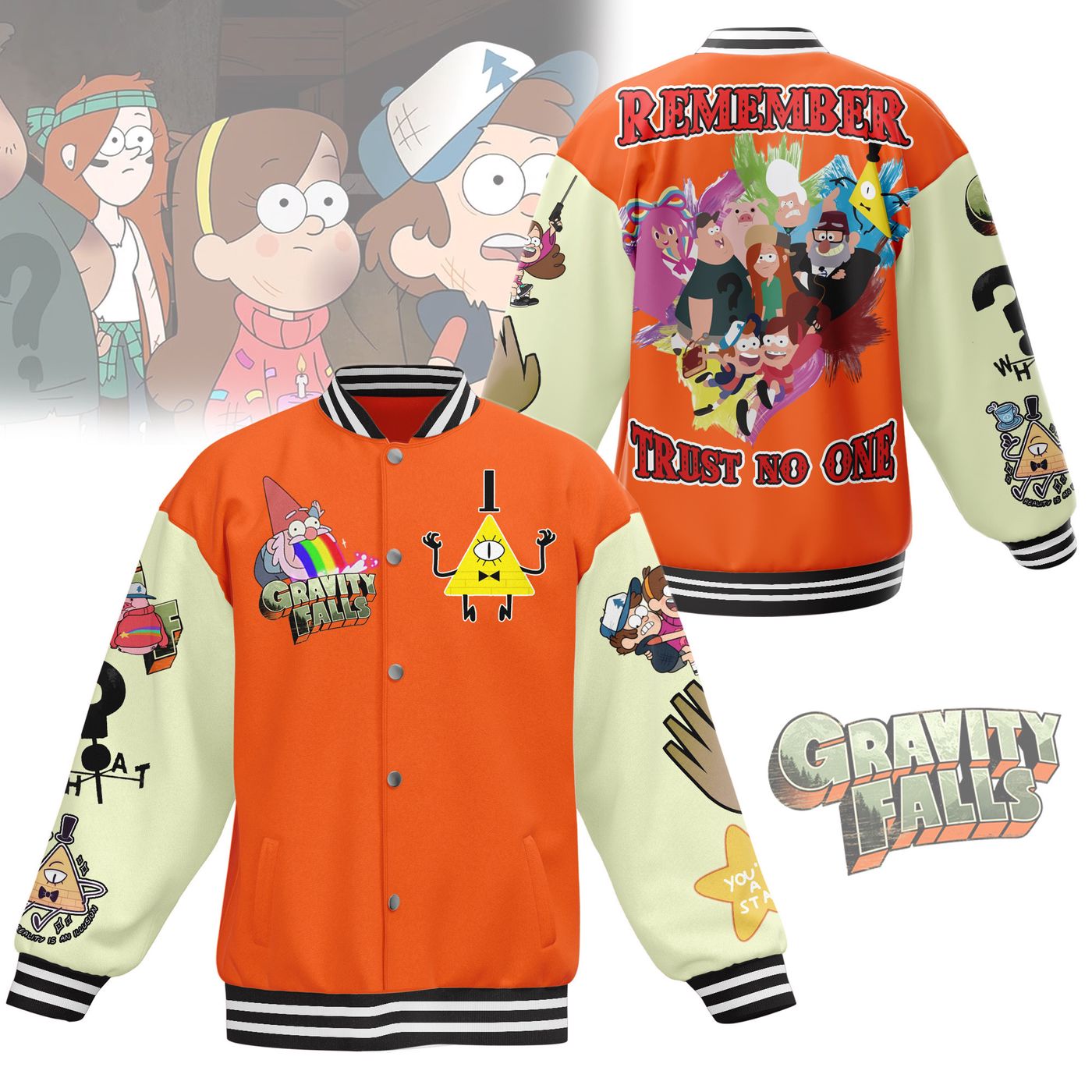 Gravity Falls New Premium Baseball Jacket Gift For Fan Gravity Falls New Premium Baseball Jacket Gift For Fan
