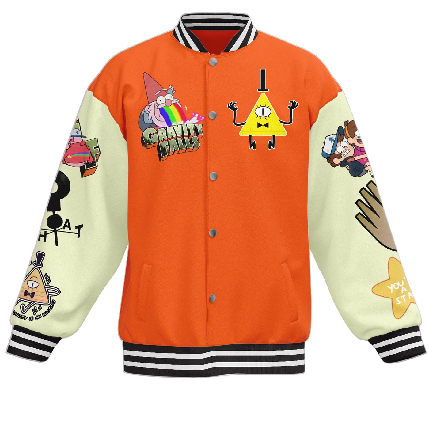 Gravity Falls New Premium Baseball Jacket Gift For Fan Gravity Falls New Premium Baseball Jacket Gift For Fan