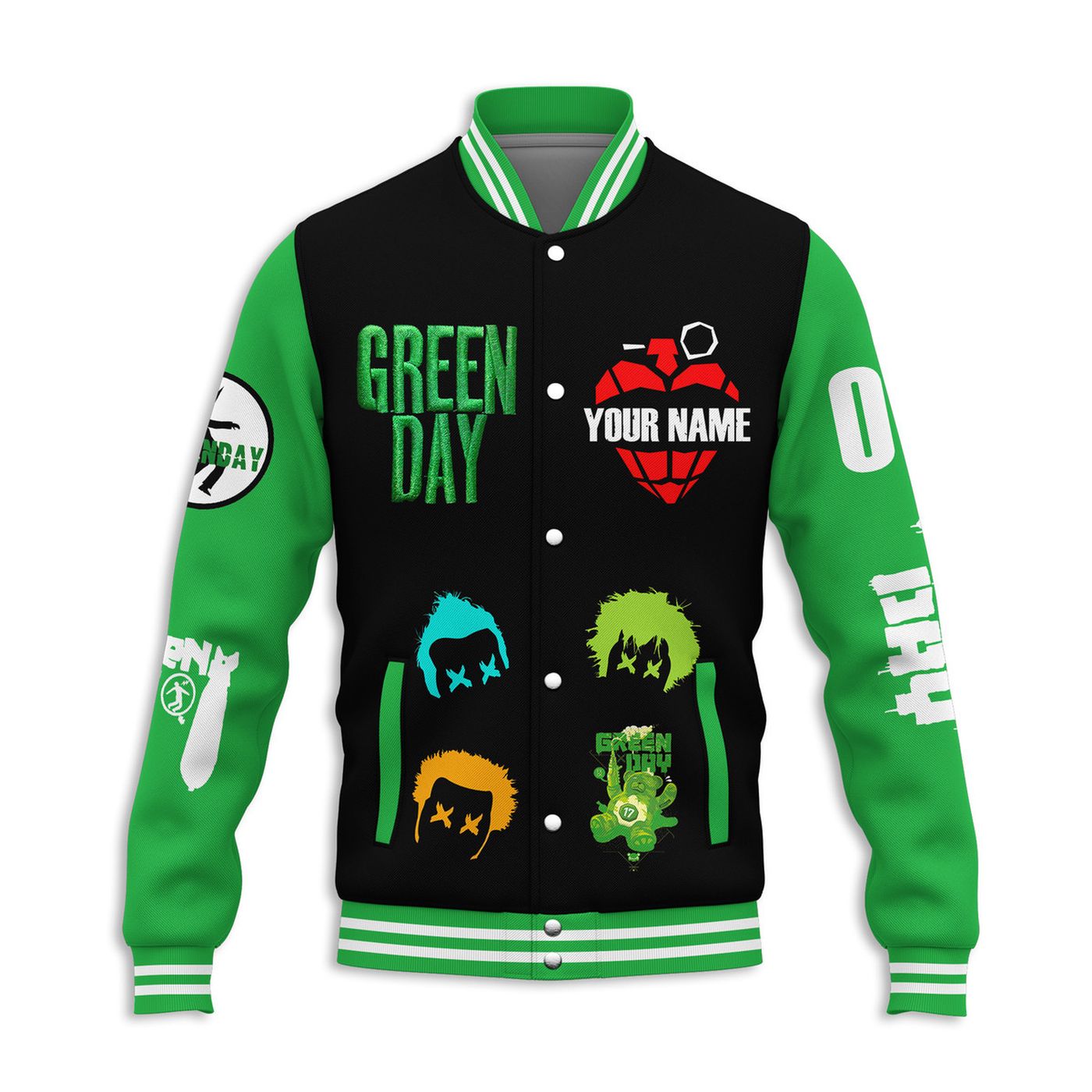 Green Day New Premium Baseball Jacket Gift For Fan