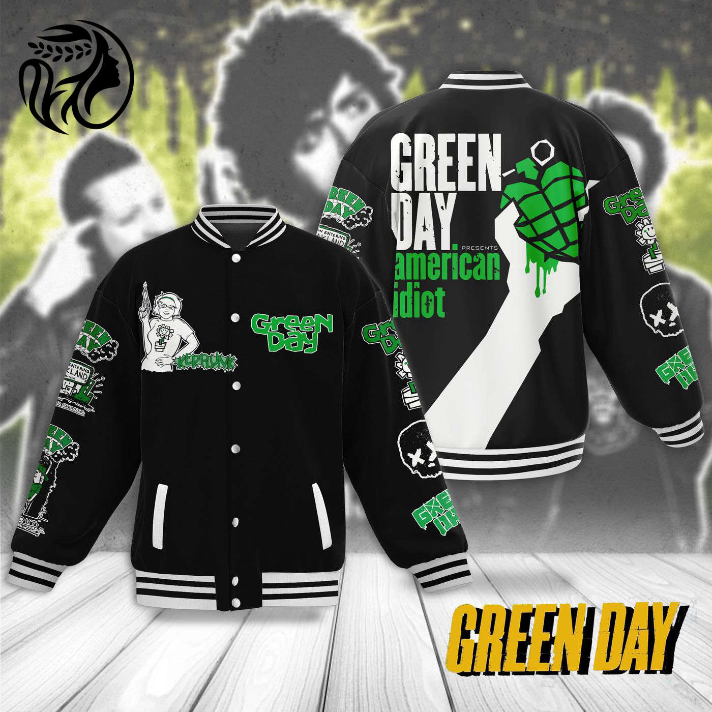 Green Day New Premium Baseball Jacket Gift For Fan