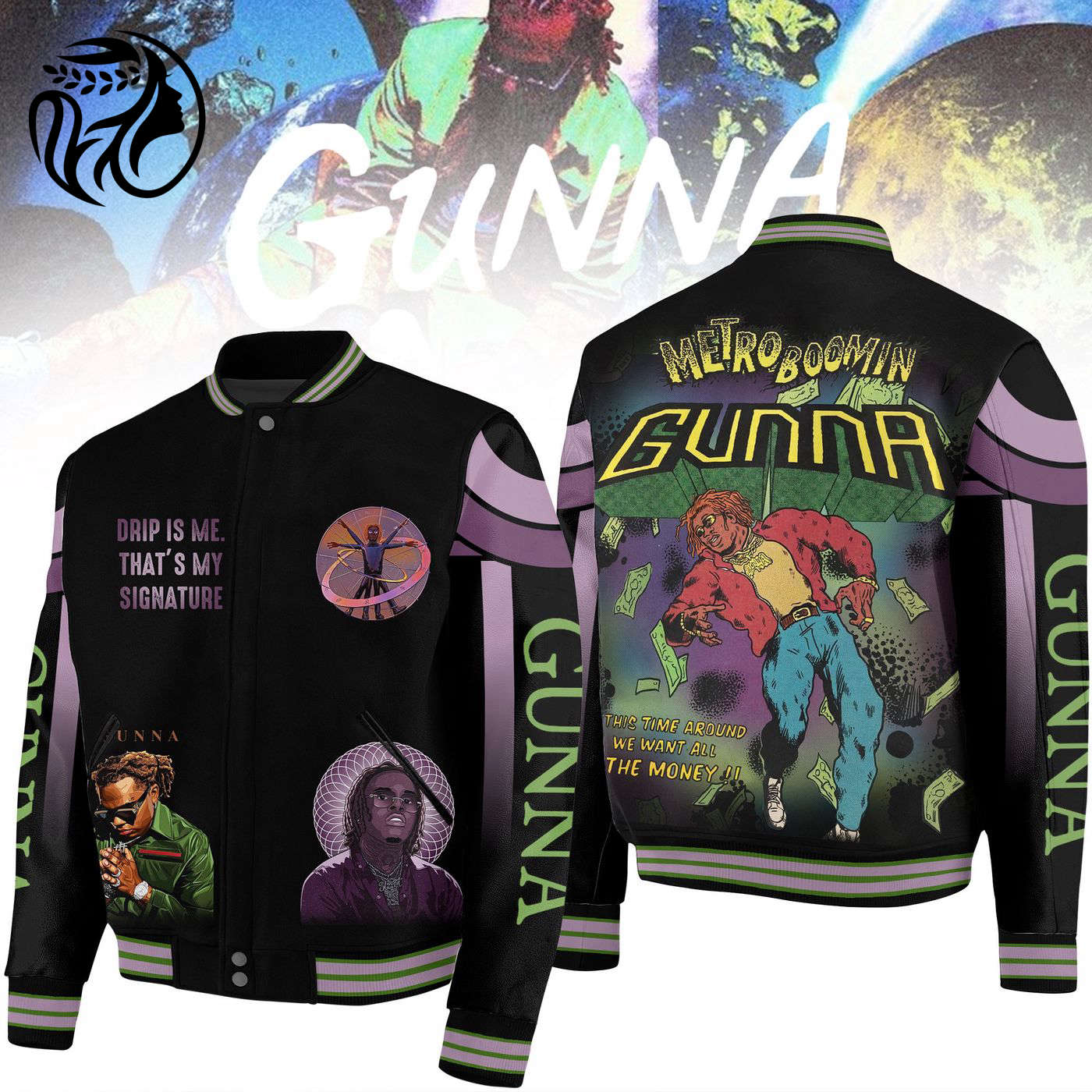 Gunna New Premium Baseball Jacket Gift For Fan