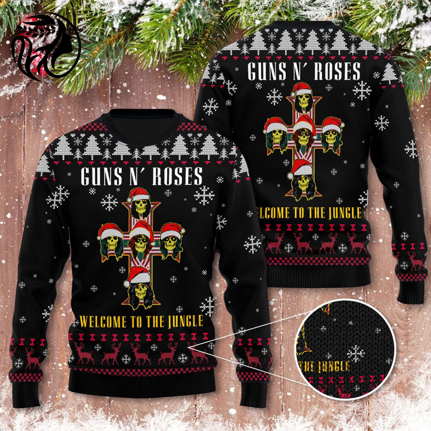 Guns N’ Roses 3D Ugly Sweater Gift – Gift for Men Women Christmas Day