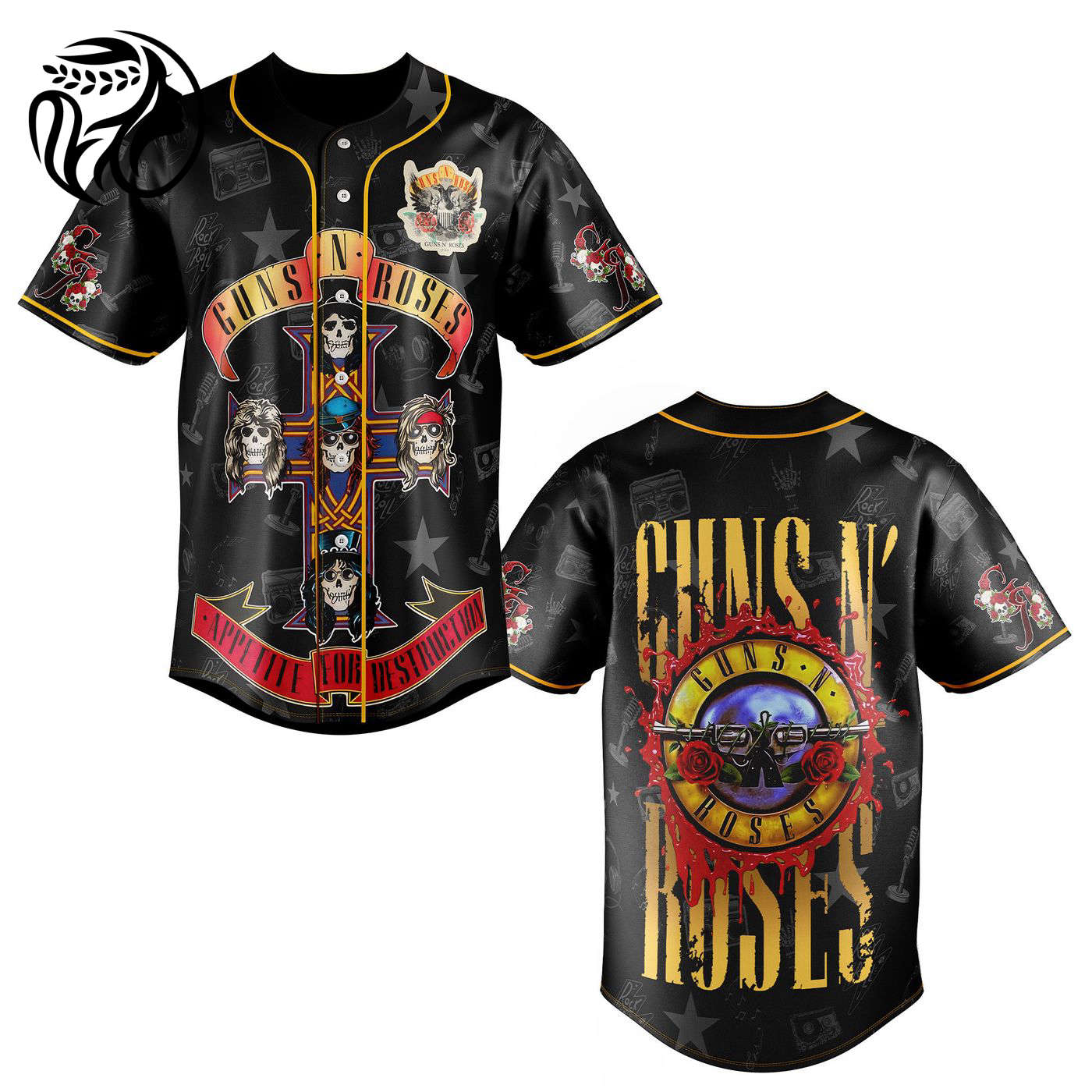 Guns N Roses Baseball Jersey For Men Women And Kids Gift