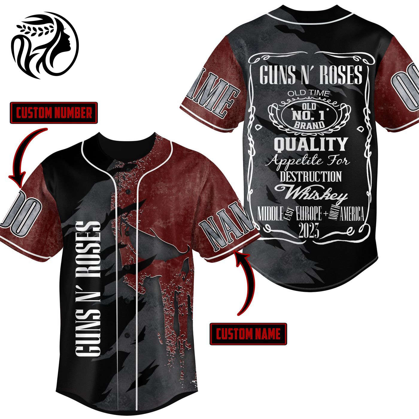 Guns N Roses Baseball Jersey For Men Women And Kids Gift
