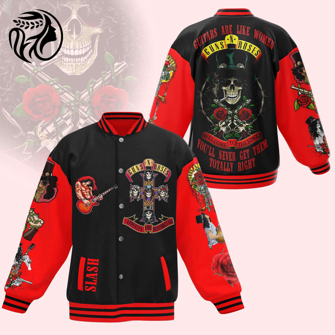 Guns N Roses New Premium Baseball Jacket Gift For Fan