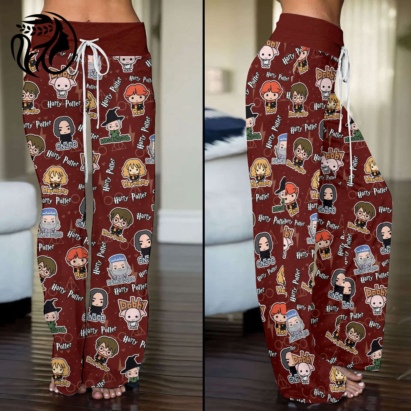 Harry Potter High-Waisted Straight-Leg Trousers  - Gift for Women