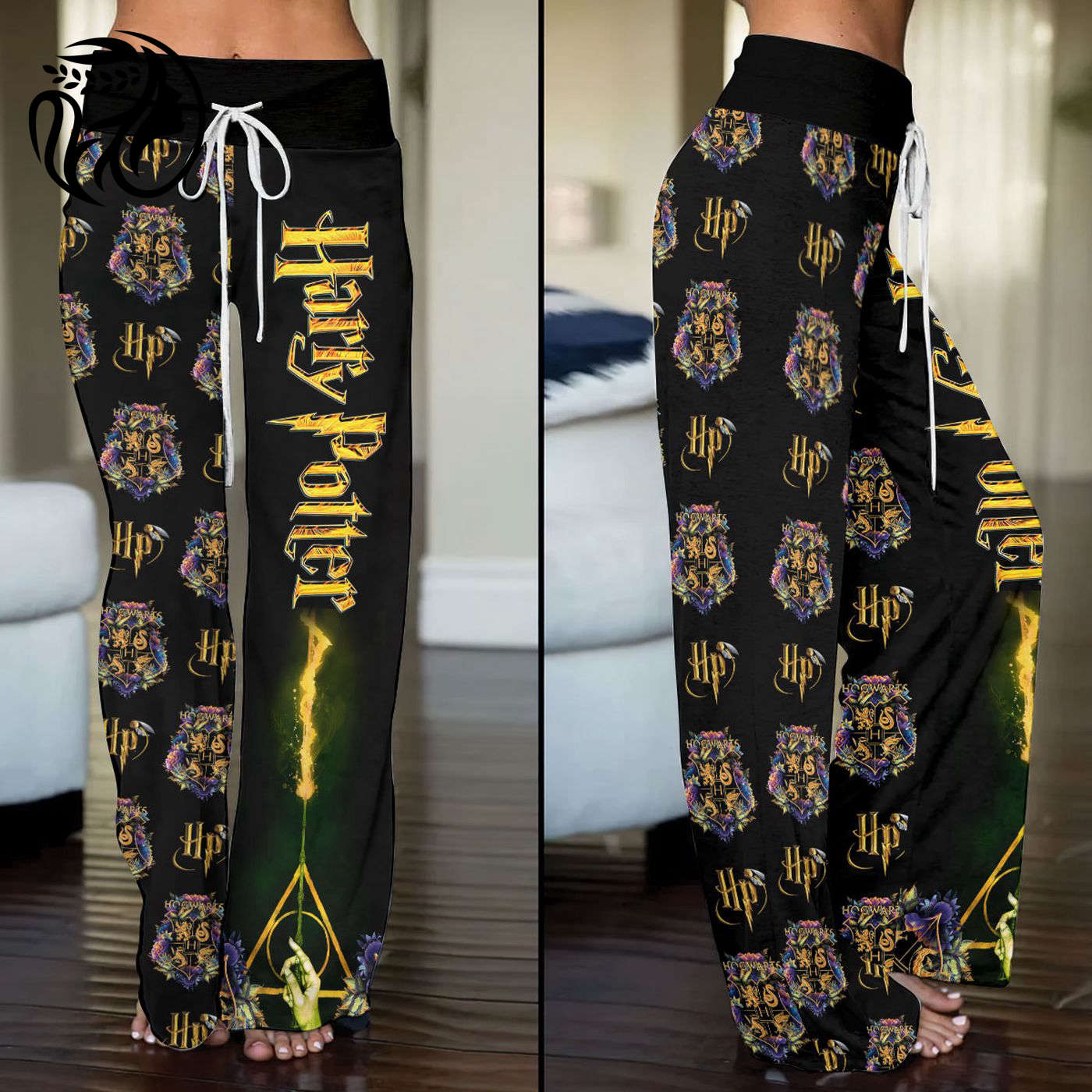 Harry Potter High-Waisted Straight-Leg Trousers  - Gift for Women