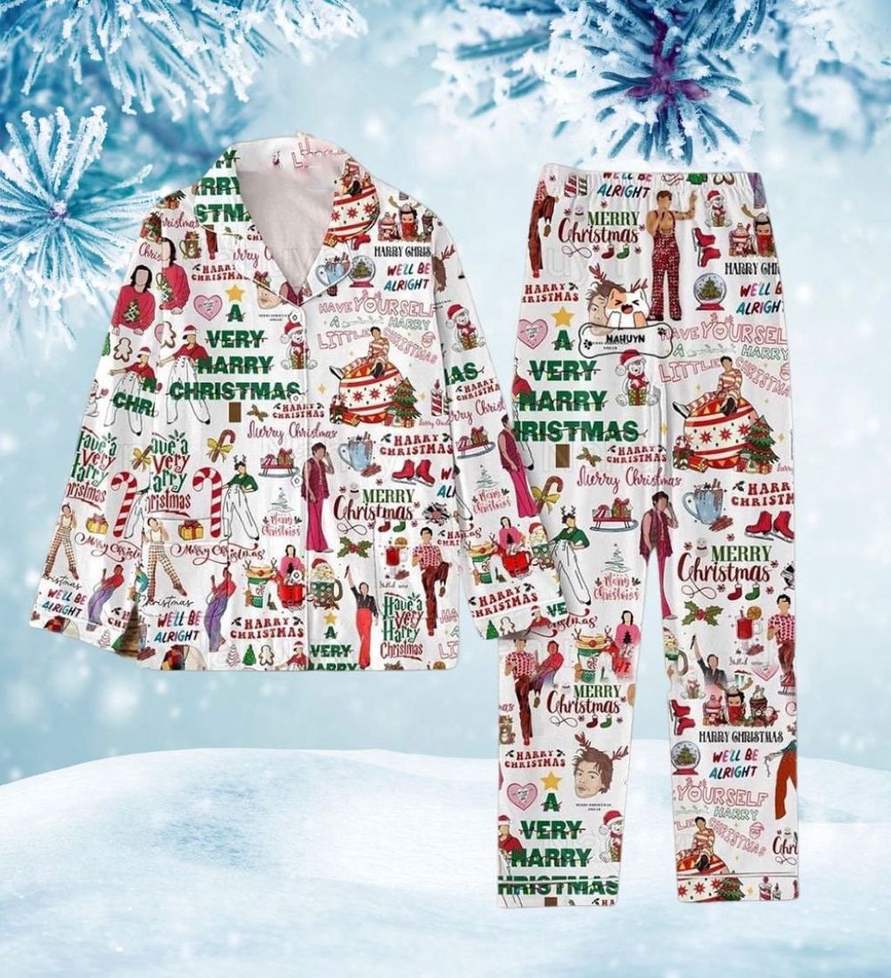Merry Swiftmas Pajamas Set: Taylor Version Tour PJs – Festive & Stylish! Merry Swiftmas Pajamas Set: Taylor Version Tour PJs – Festive & Stylish!