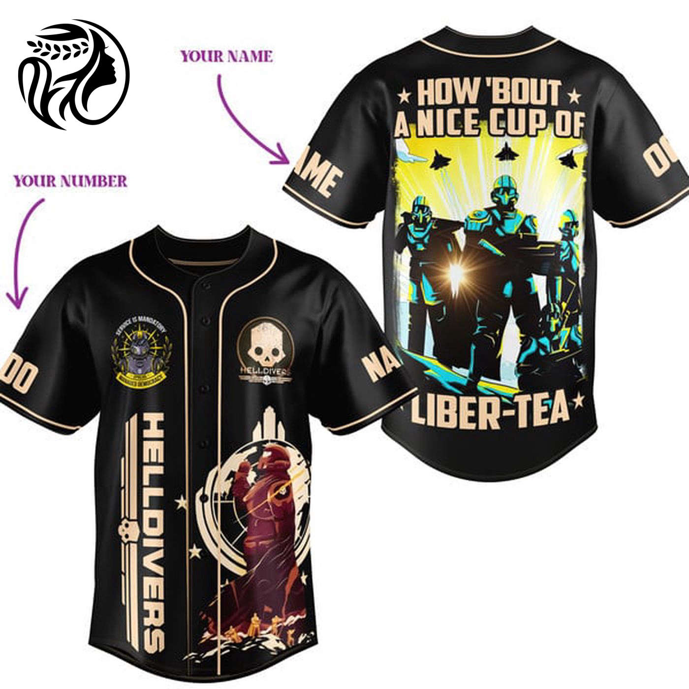 Helldivers Baseball Jersey For Men Women And Kids Gift