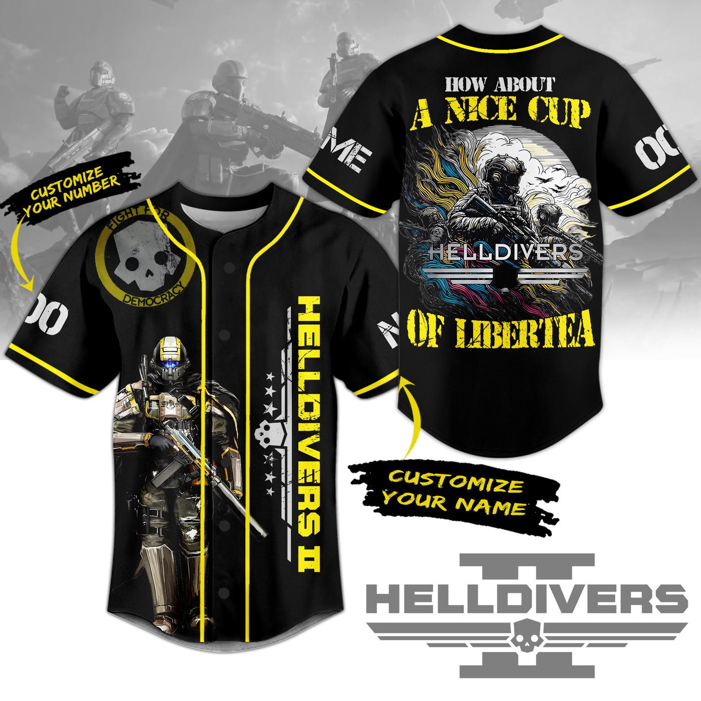 Helldivers Baseball Jersey For Men Women And Kids Gift
