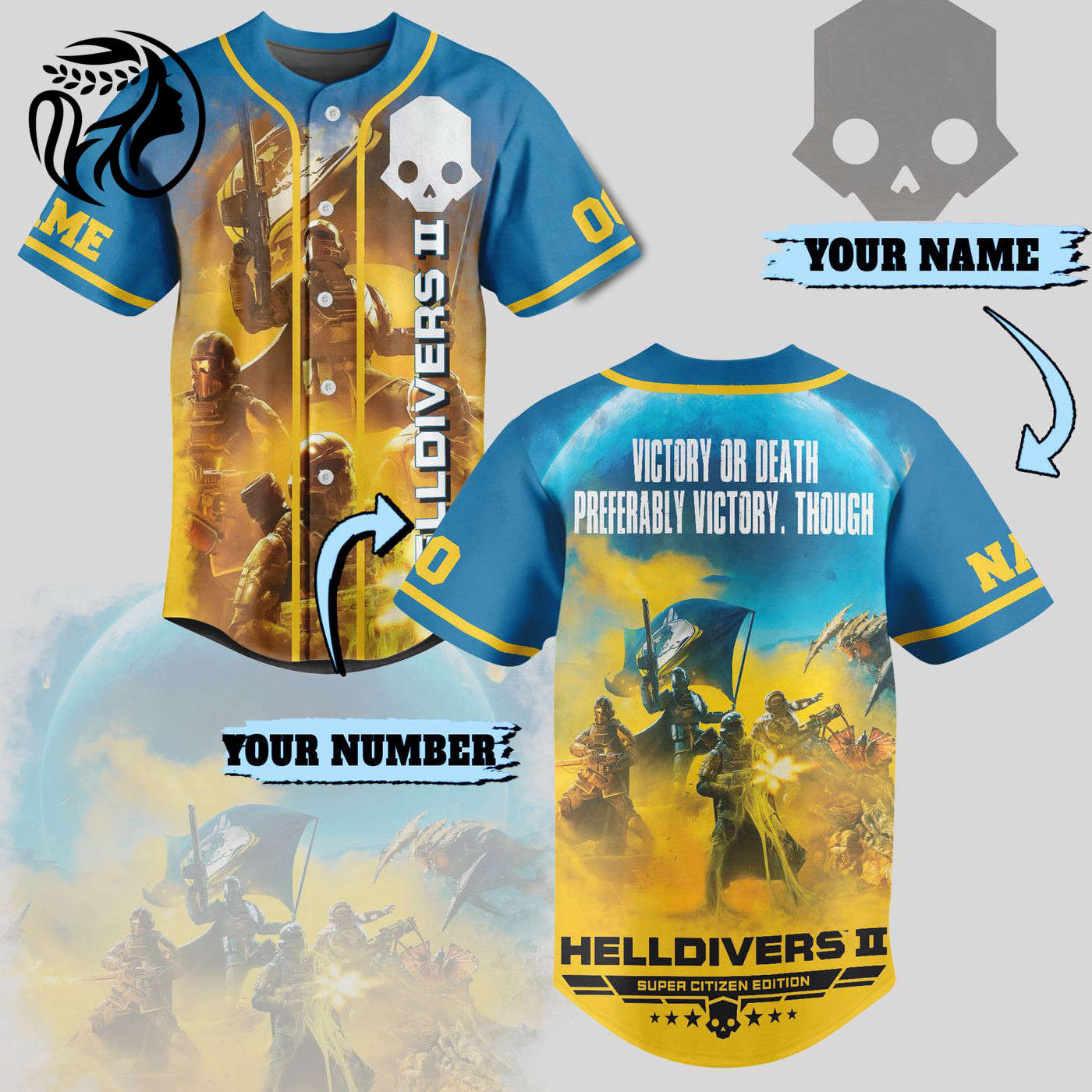 Helldivers Baseball Jersey For Men Women And Kids Gift