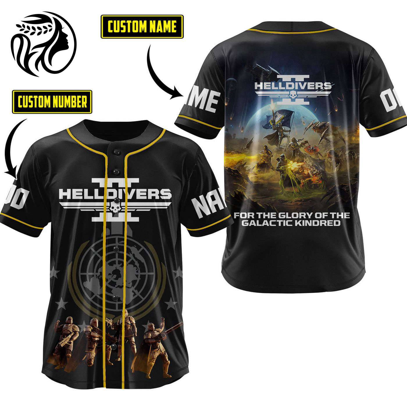 Helldivers Baseball Jersey For Men Women And Kids Gift