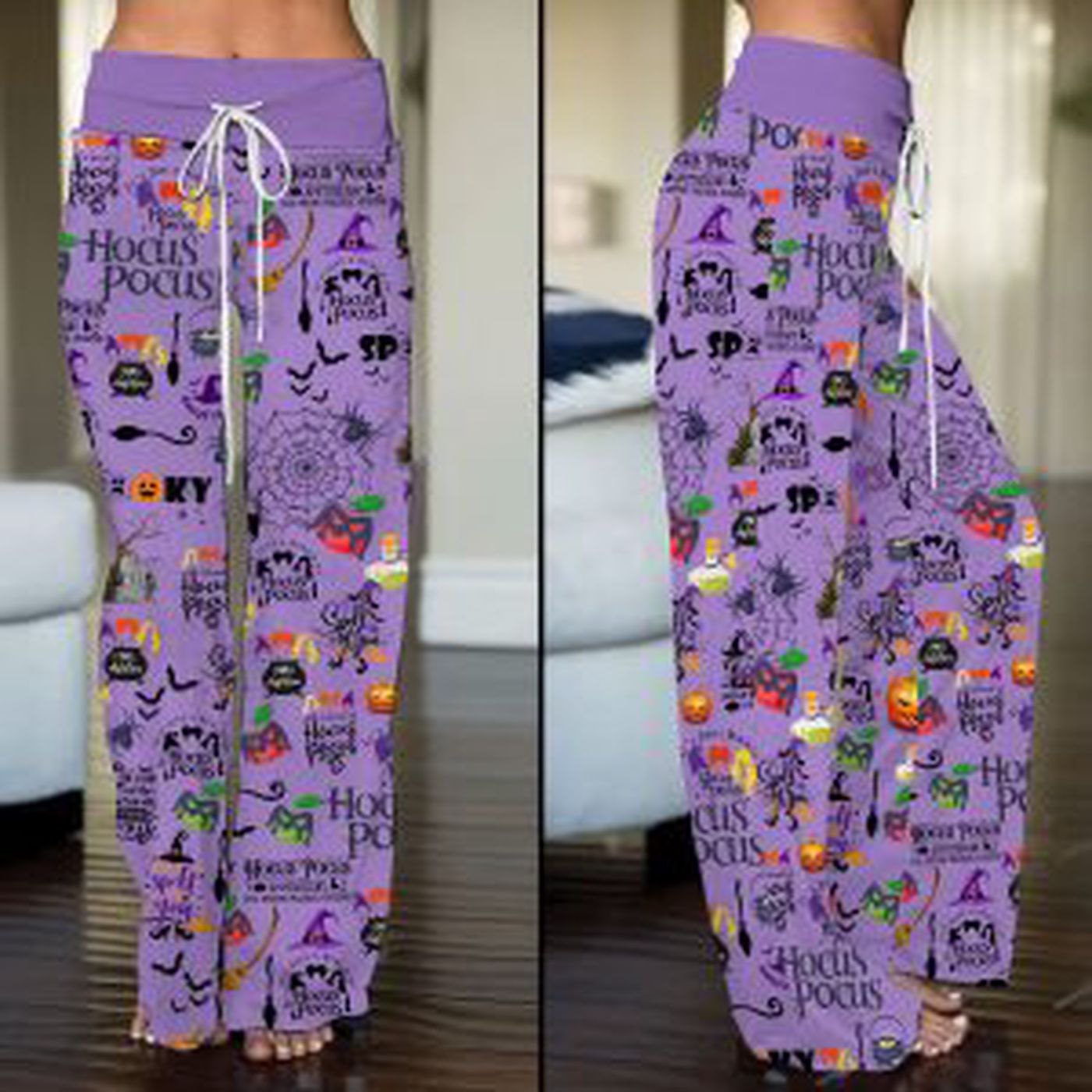 Hocus Pocus High-Waisted Straight-Leg Trousers  –  – Gift for Women for Women