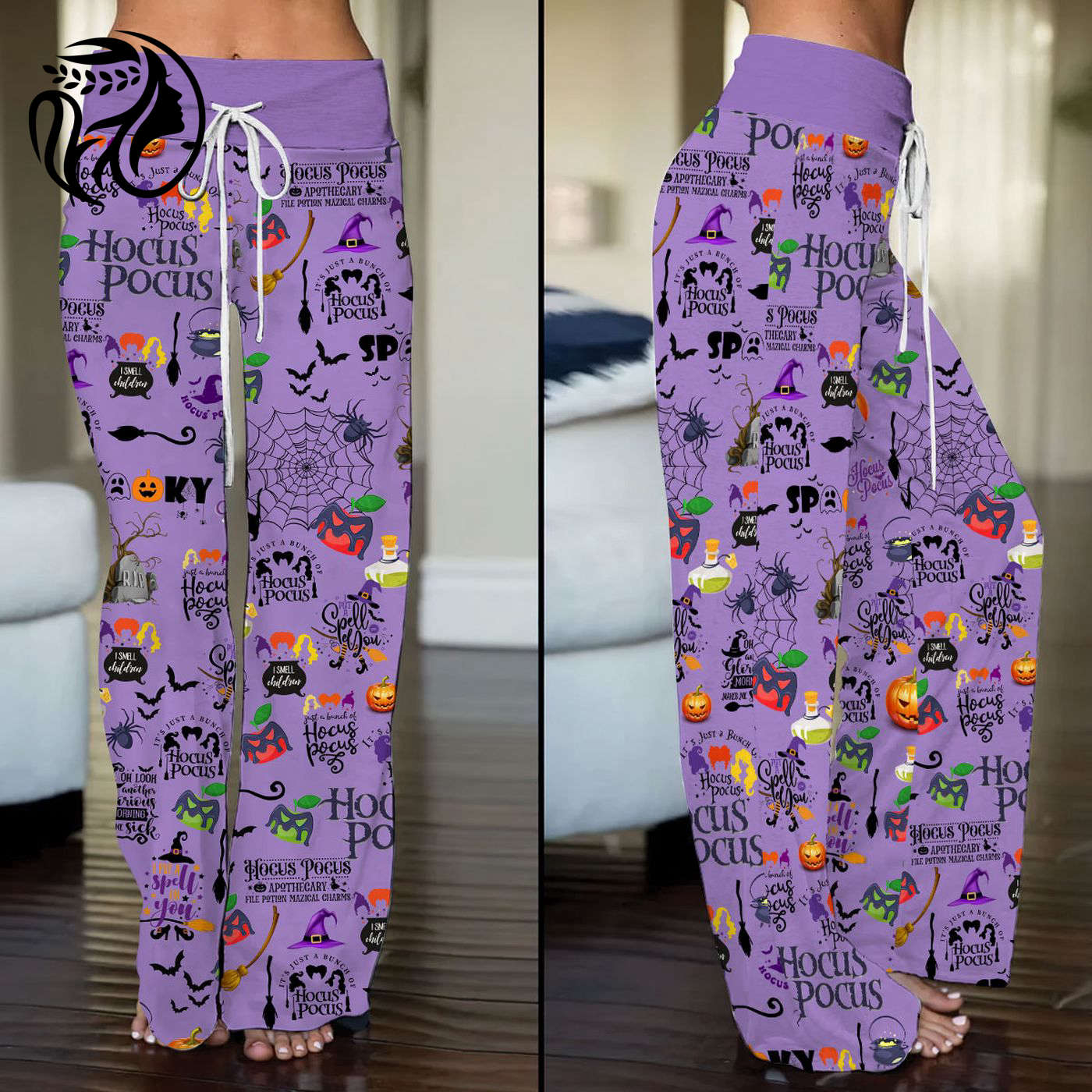 Hocus Pocus High-Waisted Straight-Leg Trousers  -  - Gift for Women for Women