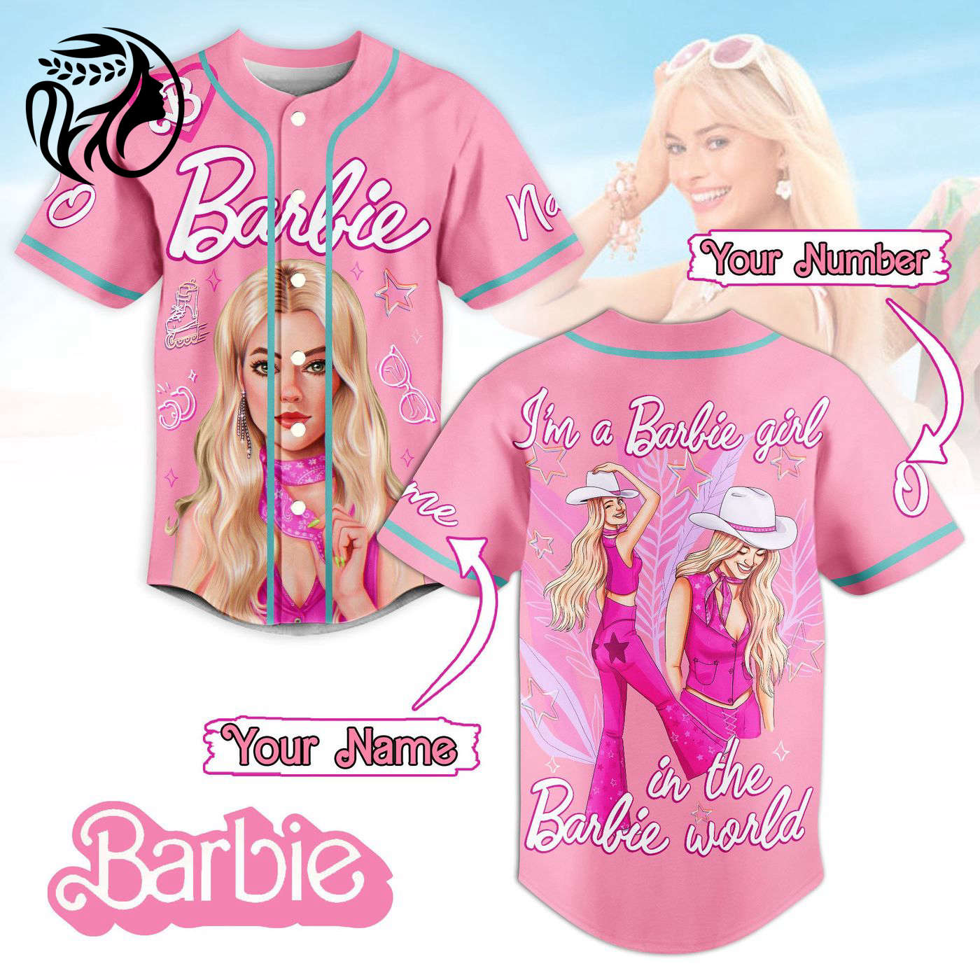 I am a Barbie girl Barbie Baseball Jersey For Men Women And Kids Gift