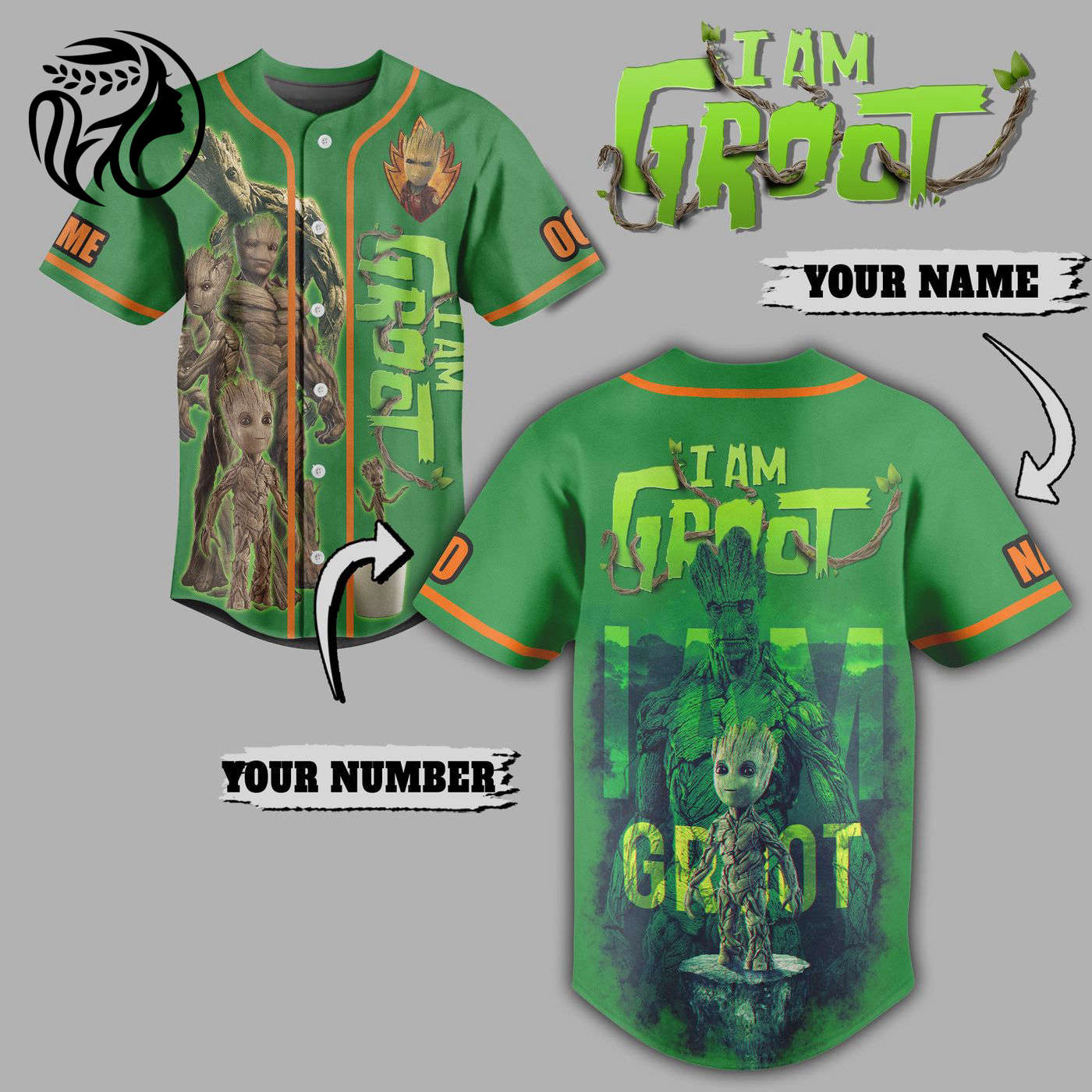 I Am Groot Baseball Jersey For Men Women And Kids Gift