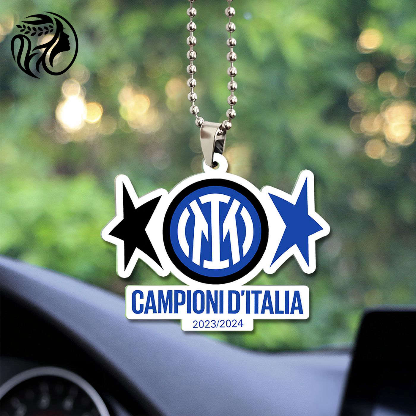Inter Milan FC Custom Shape-sided Acrylic Car Ornament