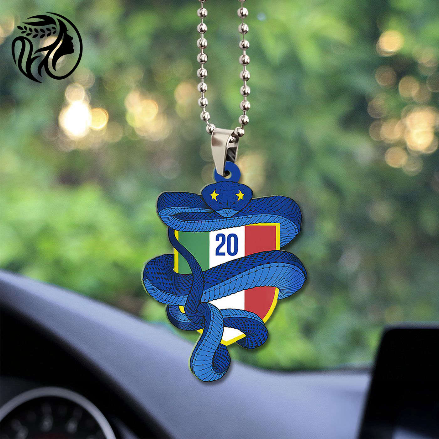 Inter Milan FC Custom Shape-sided Acrylic Car Ornament
