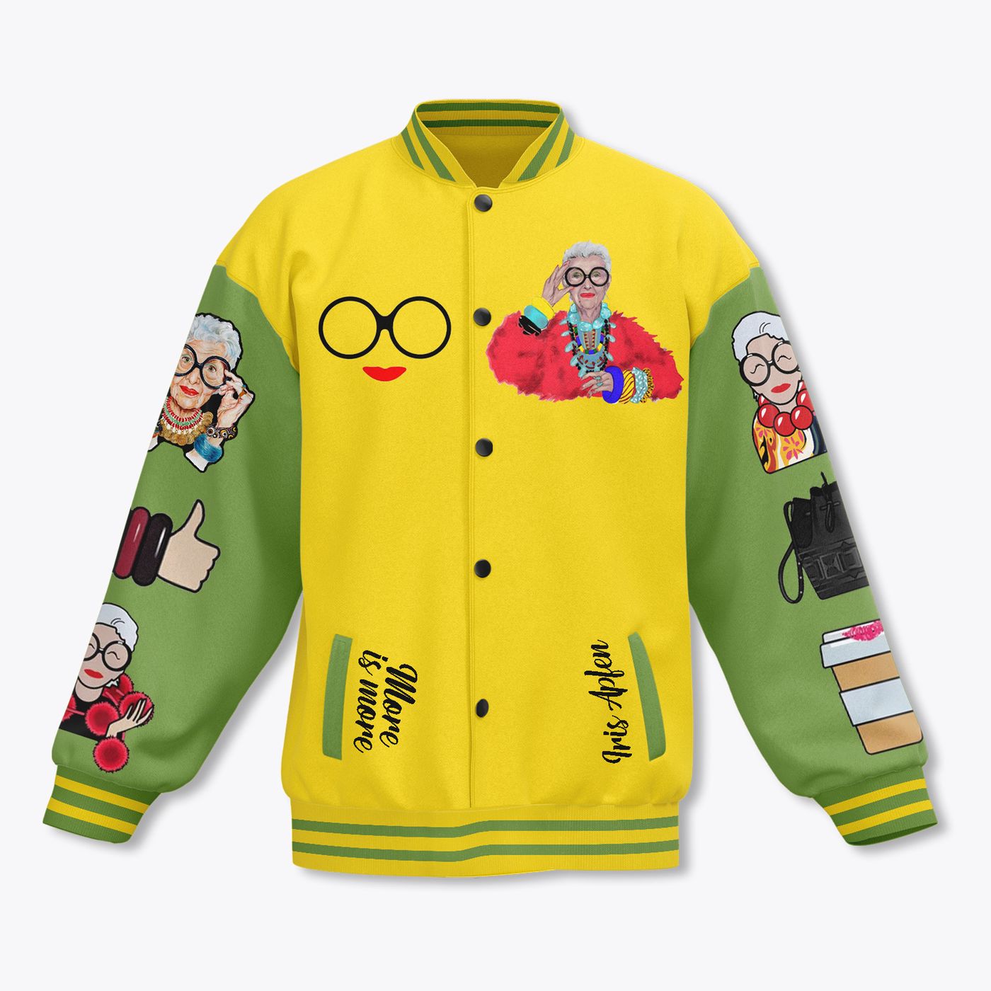 Iris Apfel New Premium Baseball Jacket Gift For Fan Iris Apfel New Premium Baseball Jacket Gift For Fan