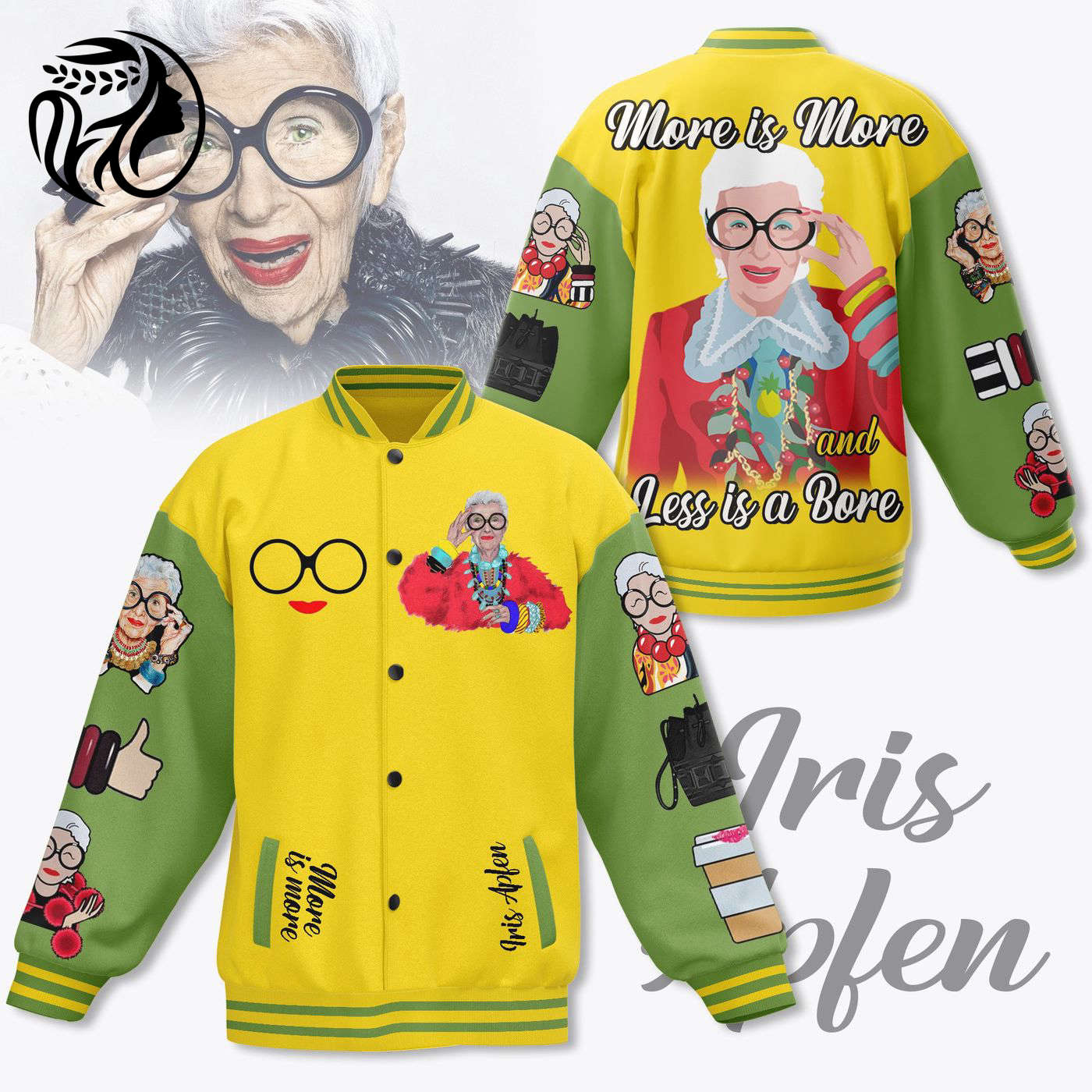 Iris Apfel New Premium Baseball Jacket Gift For Fan