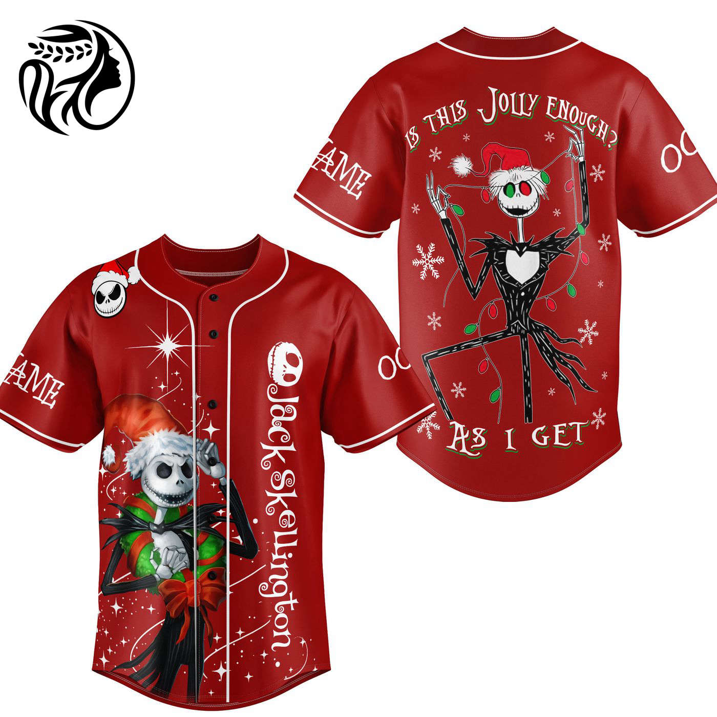 Jack Skellington Baseball Jersey For Men Women And Kids Gift