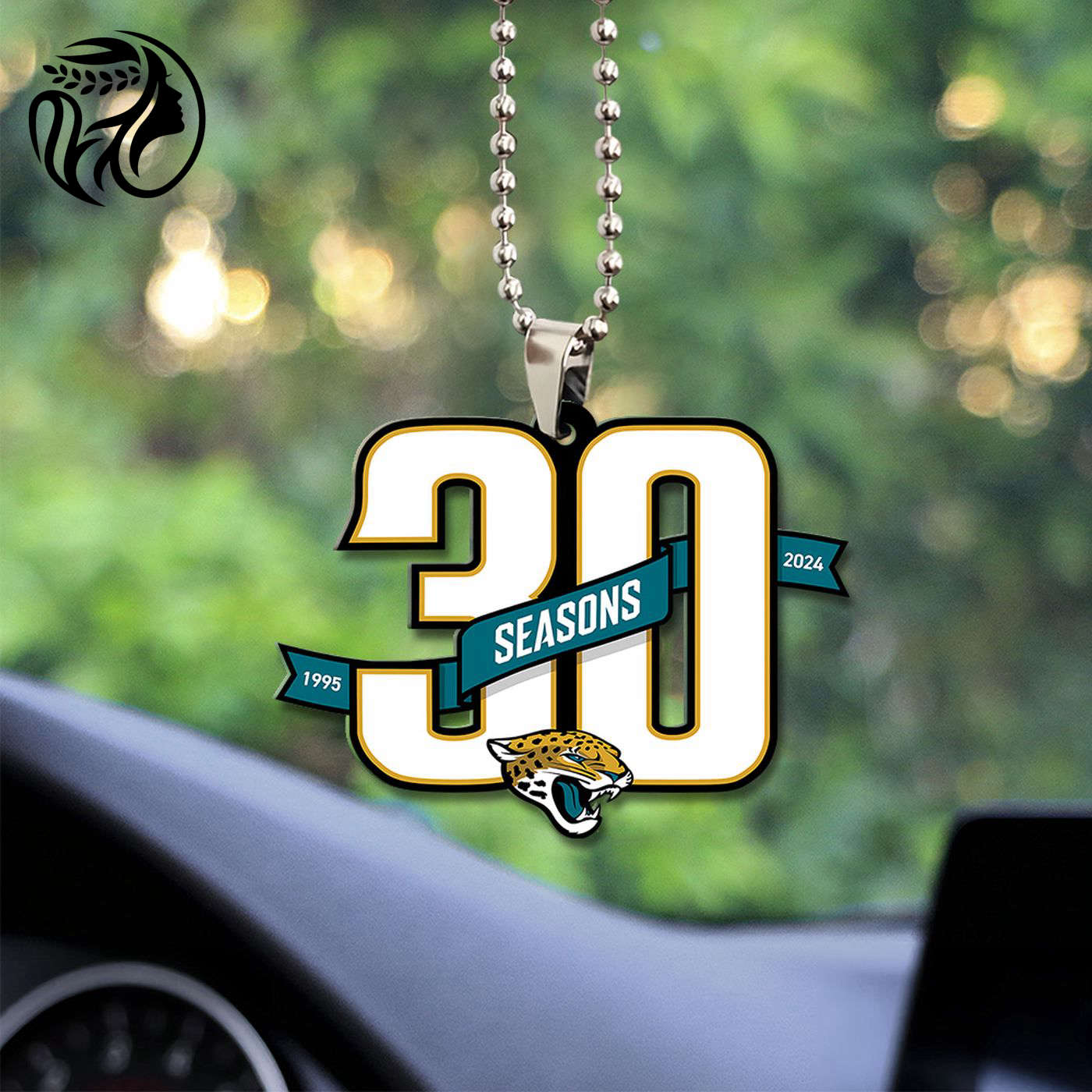 Jacksonville Jaguars Custom Shape-sided Acrylic Car Ornament Gift