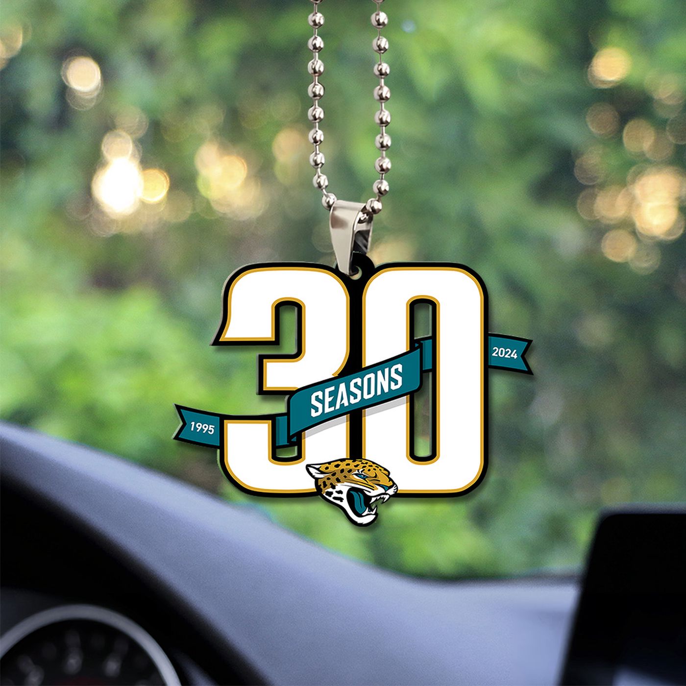 Jacksonville Jaguars Custom Shape-sided Acrylic Car Ornament Gift