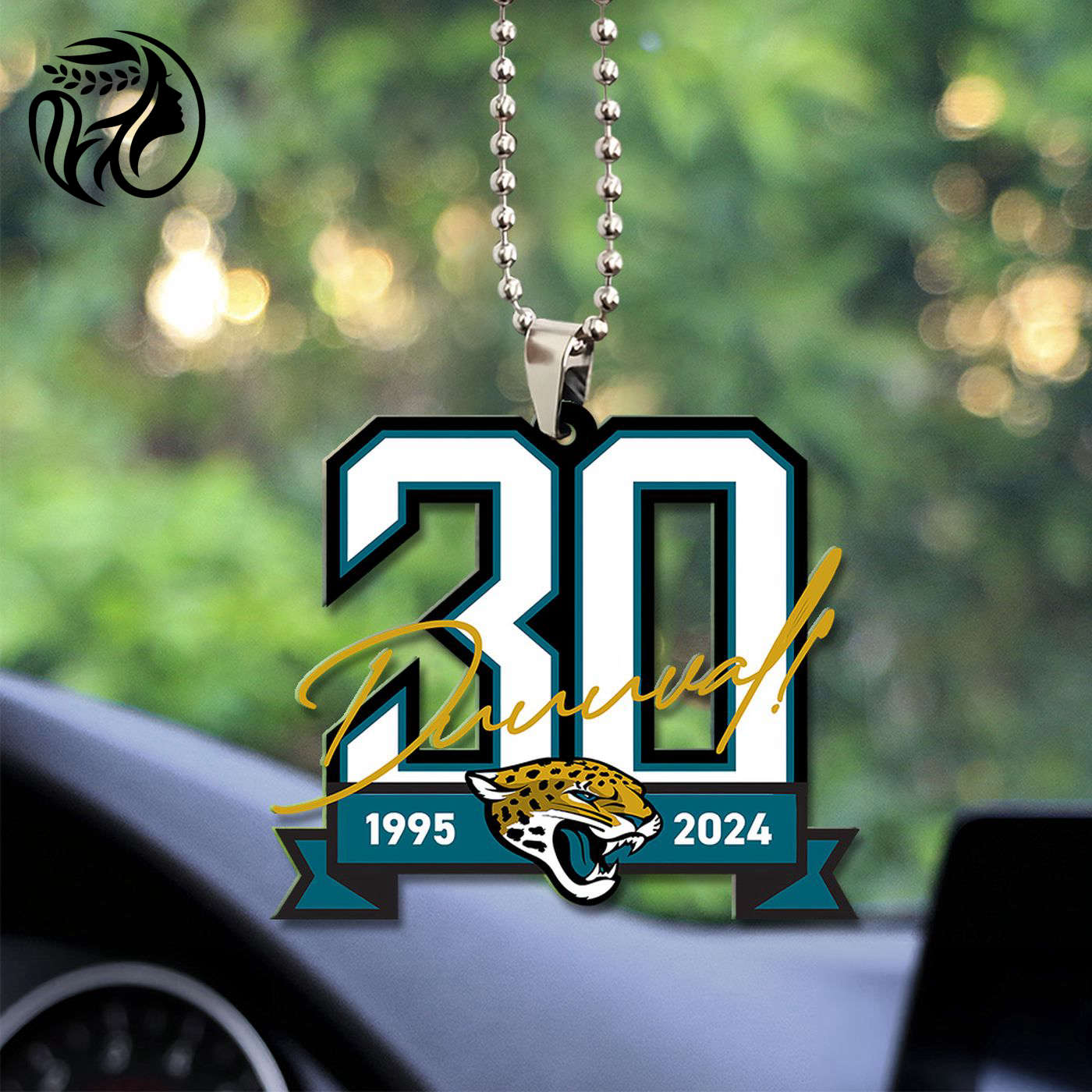Jacksonville Jaguars Custom Shape-sided Acrylic Car Ornament Gift