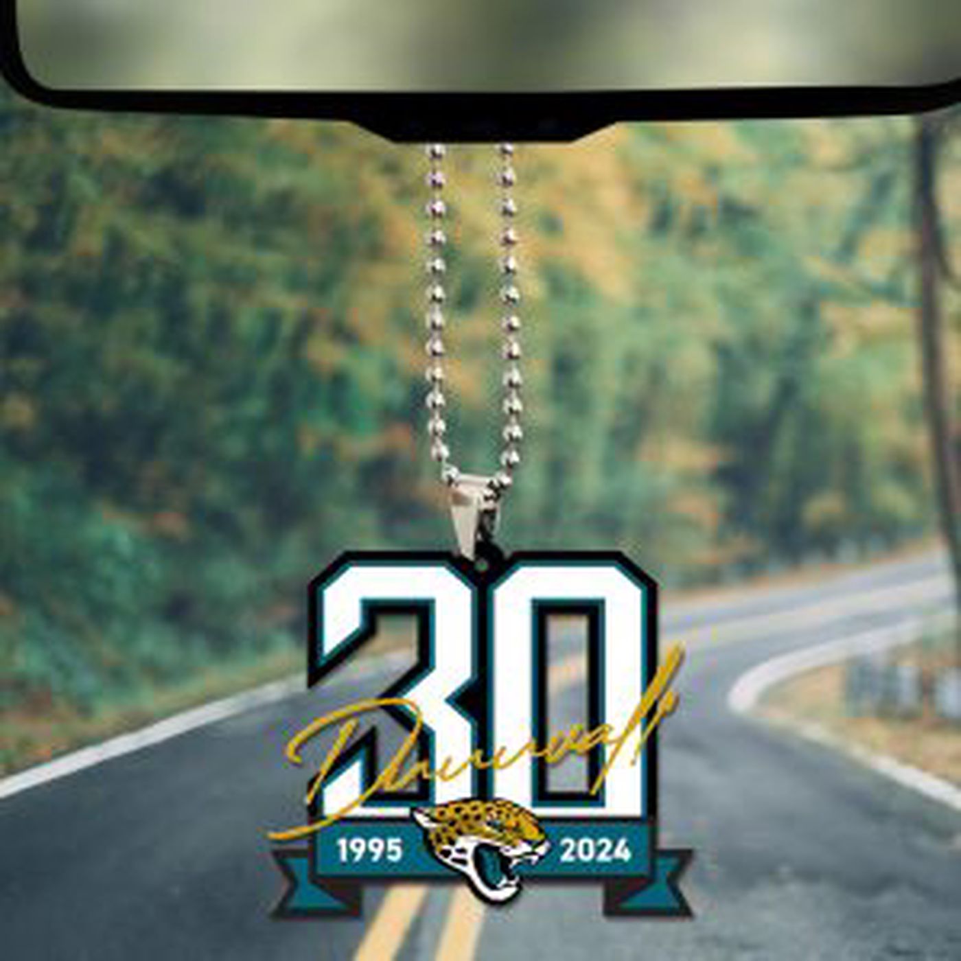 Jacksonville Jaguars Custom Shape 2-sided Acrylic Car Ornament