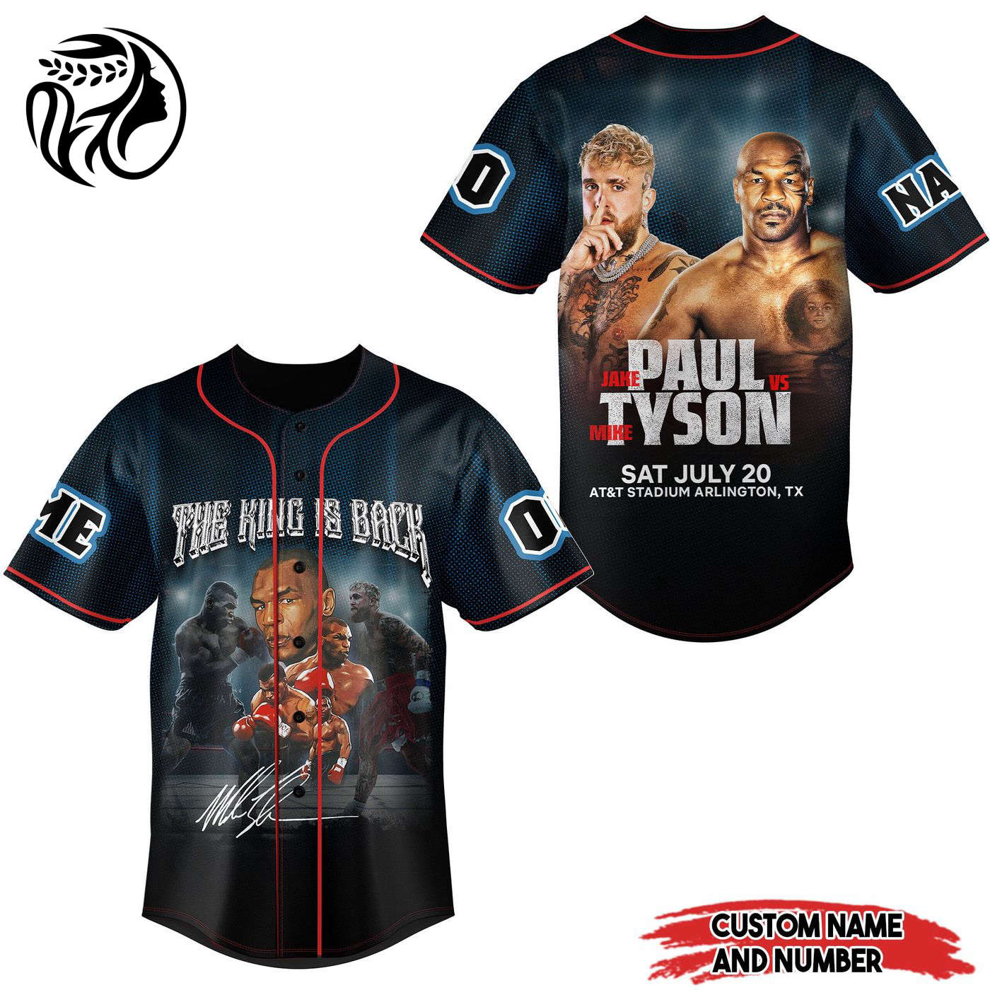 Jake Paul & Mike Tyson Baseball Jersey For Men Women And Kids Gift