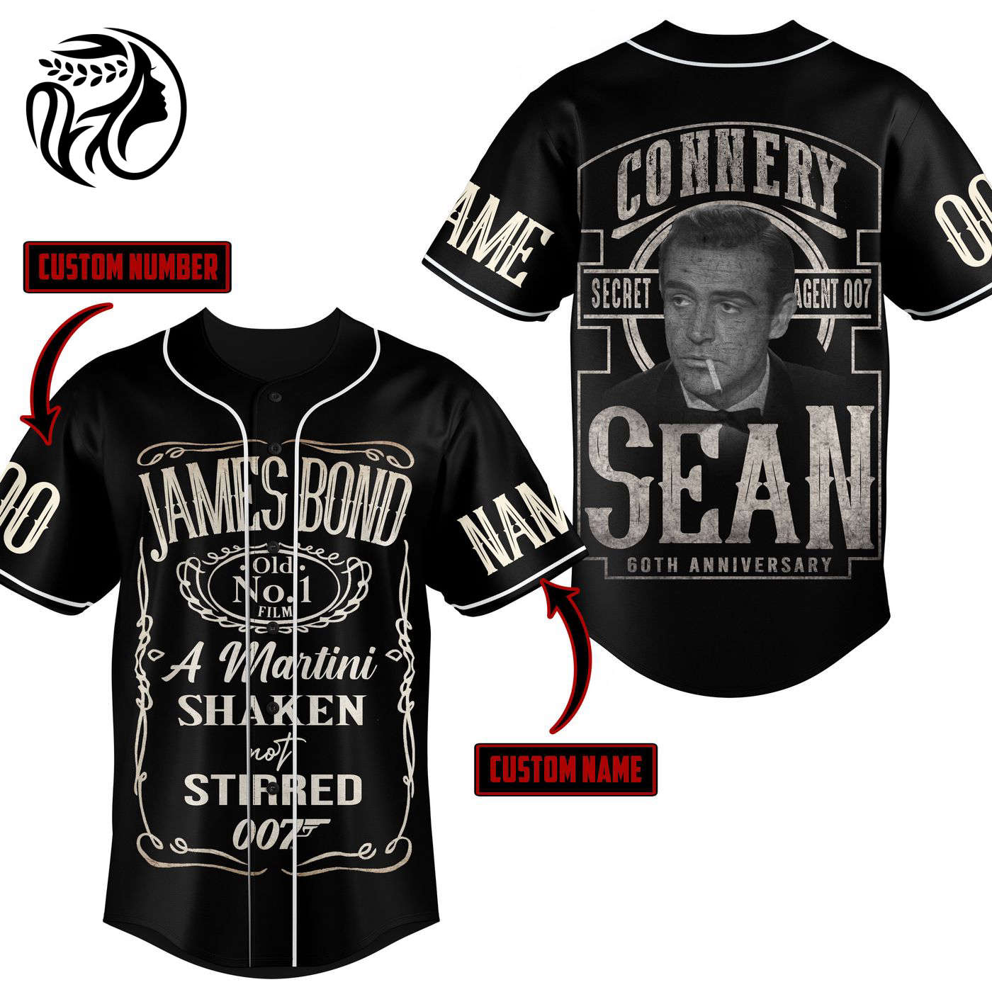 James Bond Baseball Jersey For Men Women And Kids Gift