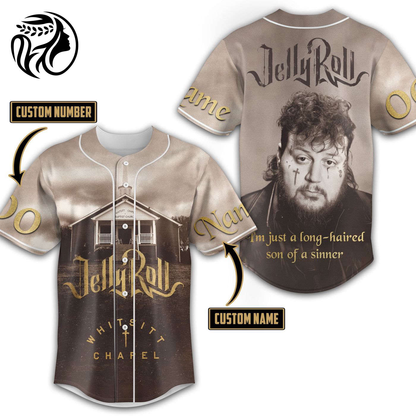 Jelly Roll Baseball Jersey For Men Women And Kids Gift