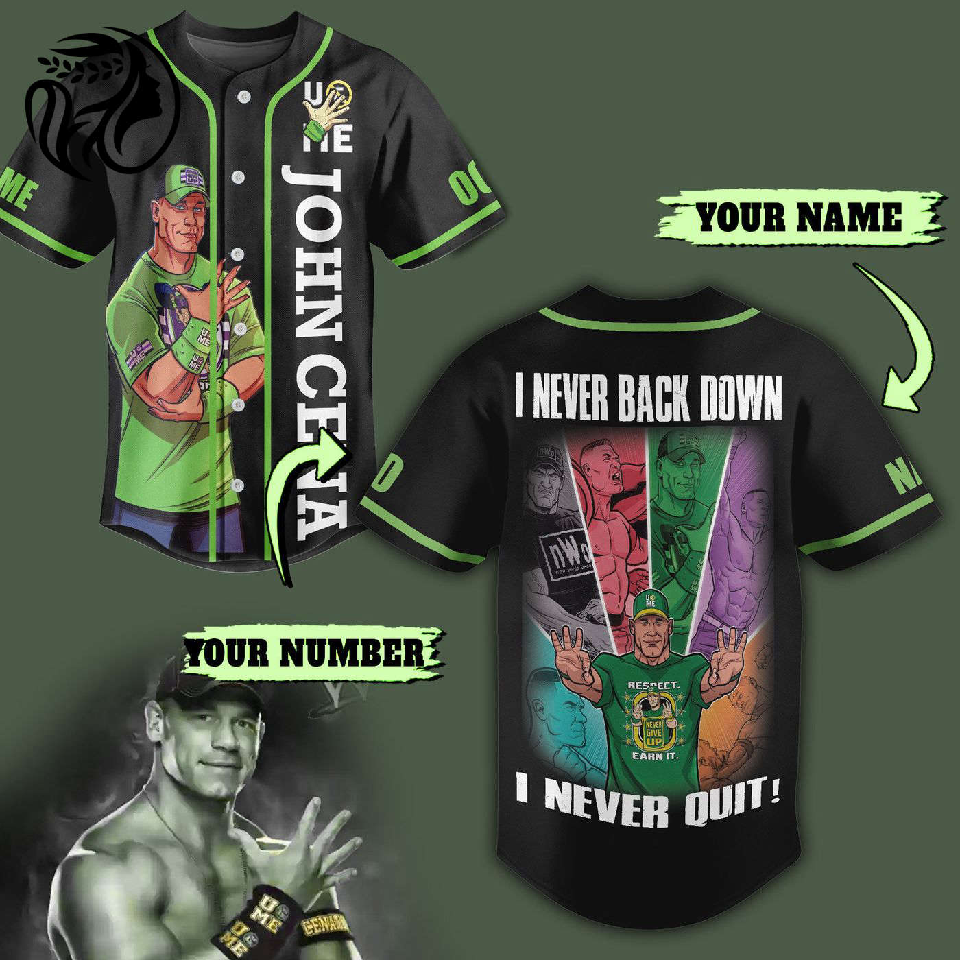 John Cena Baseball Jersey For Men Women And Kids Gift