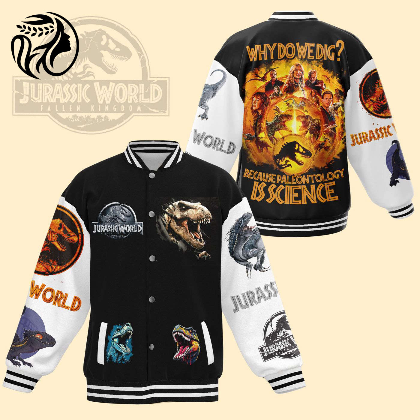 Jurassic World New Premium Baseball Jacket Gift For Fan