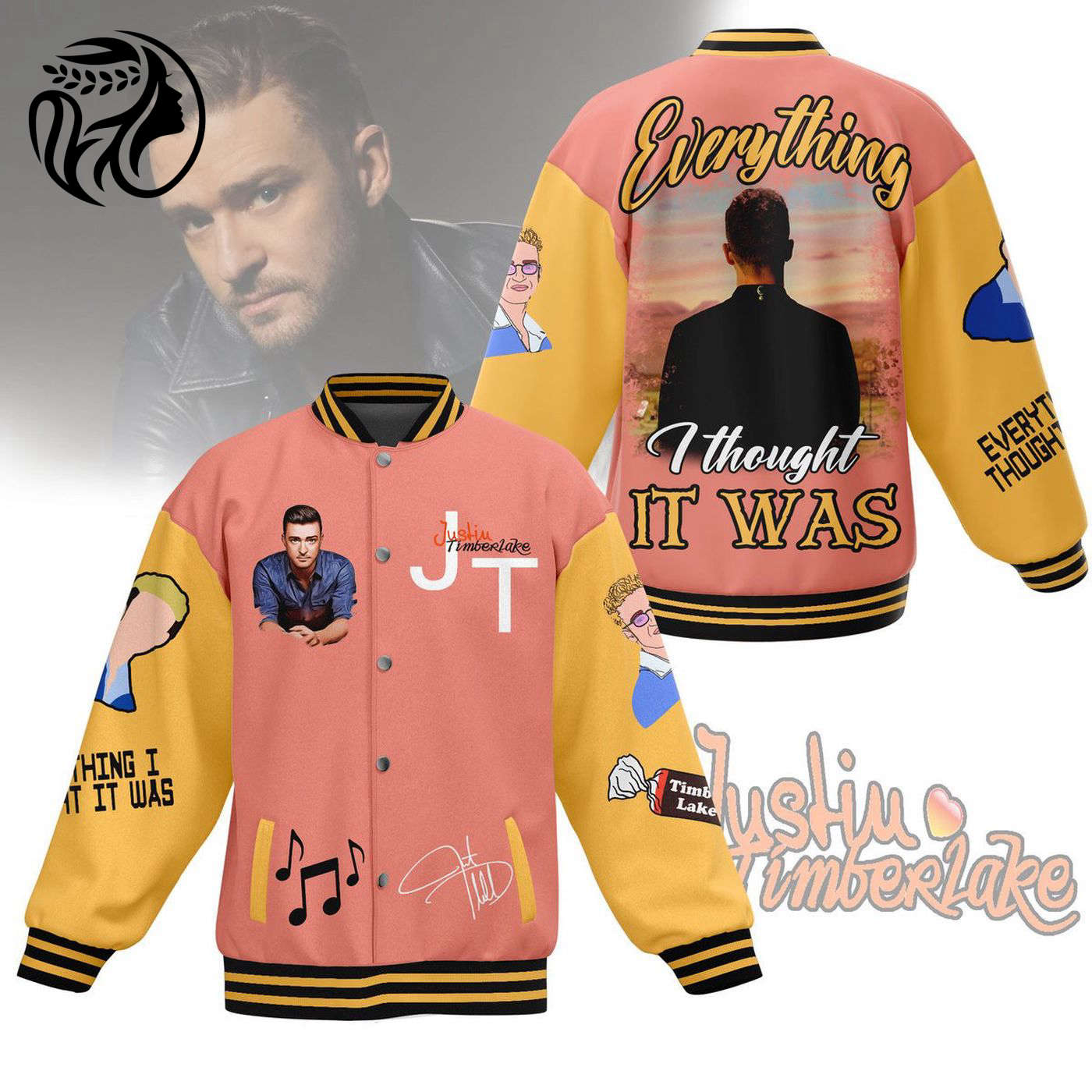 Justin Timberlake New Premium Baseball Jacket Gift For Fan