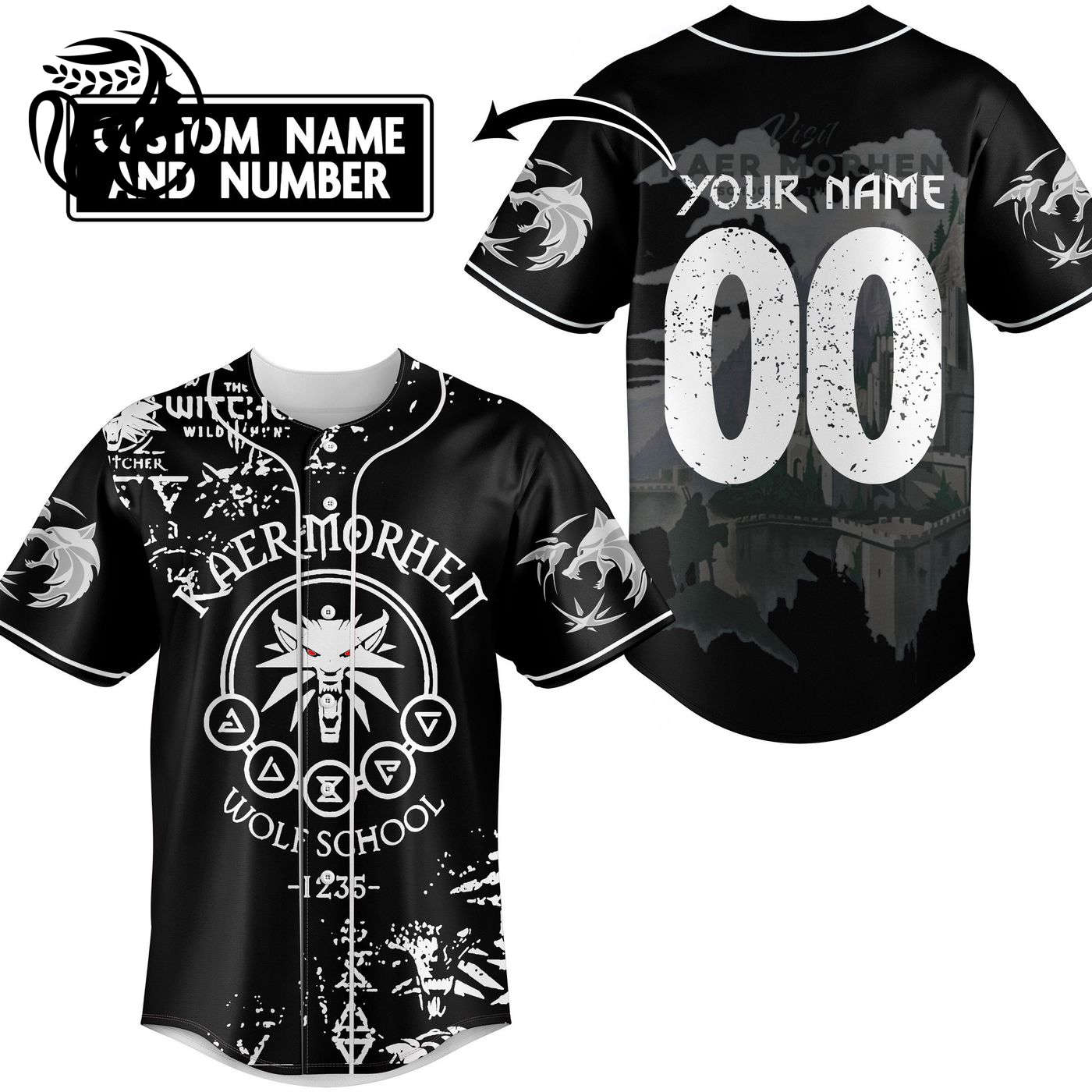 Kaer Morhen Baseball Jersey For Men Women And Kids Gift