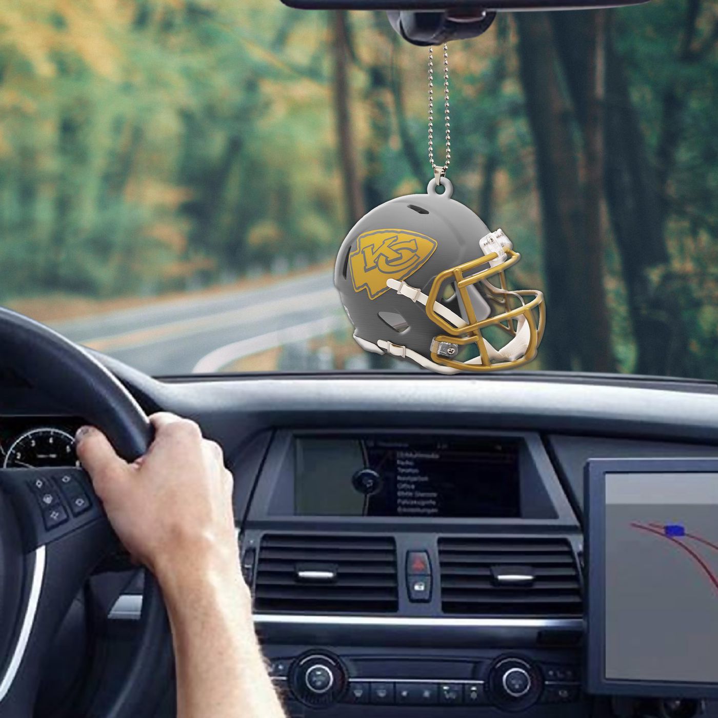 Kansas City Chiefs Custom Shape 1-sided Acrylic Car Ornament