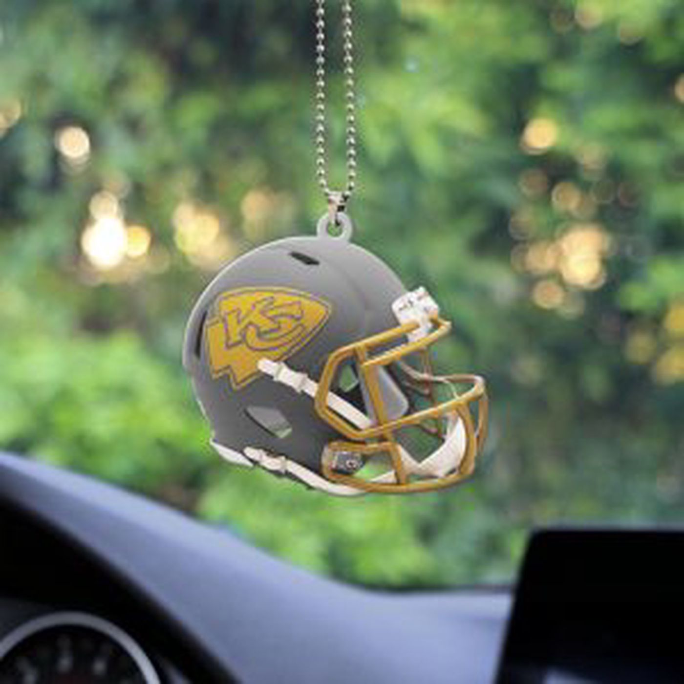 Kansas City Chiefs Custom Shape 1-sided Acrylic Car Ornament Kansas City Chiefs Custom Shape 1-sided Acrylic Car Ornament
