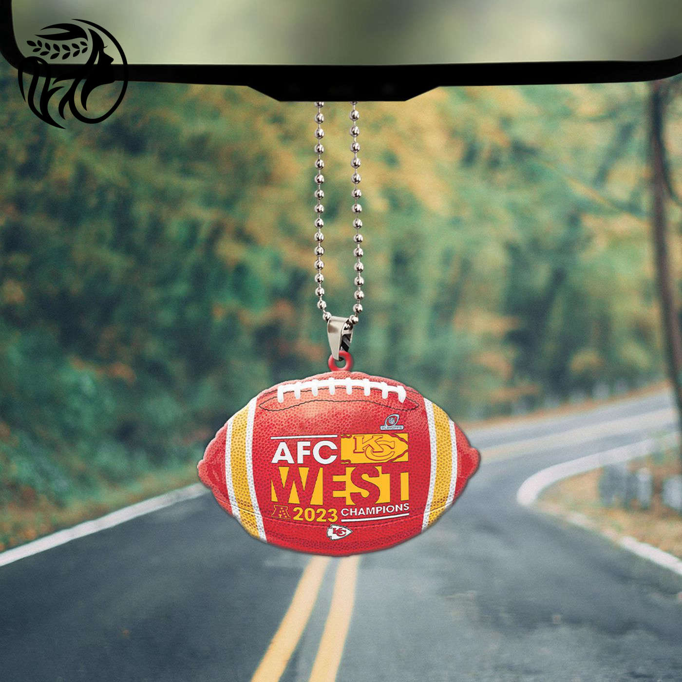 Kansas City Chiefs Custom shape-sided Acrylic Car Ornament Gift