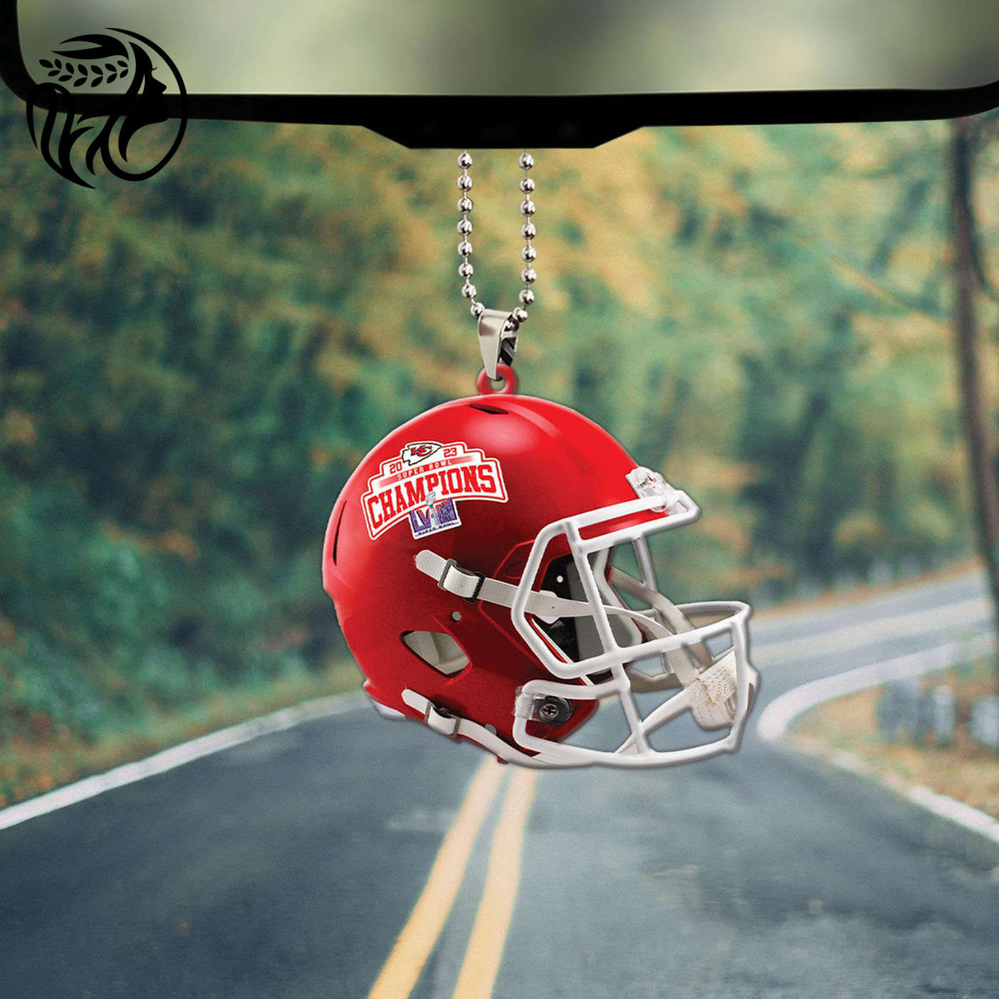 Kansas City Chiefs Custom Shape-sided Acrylic Car Ornament Gift