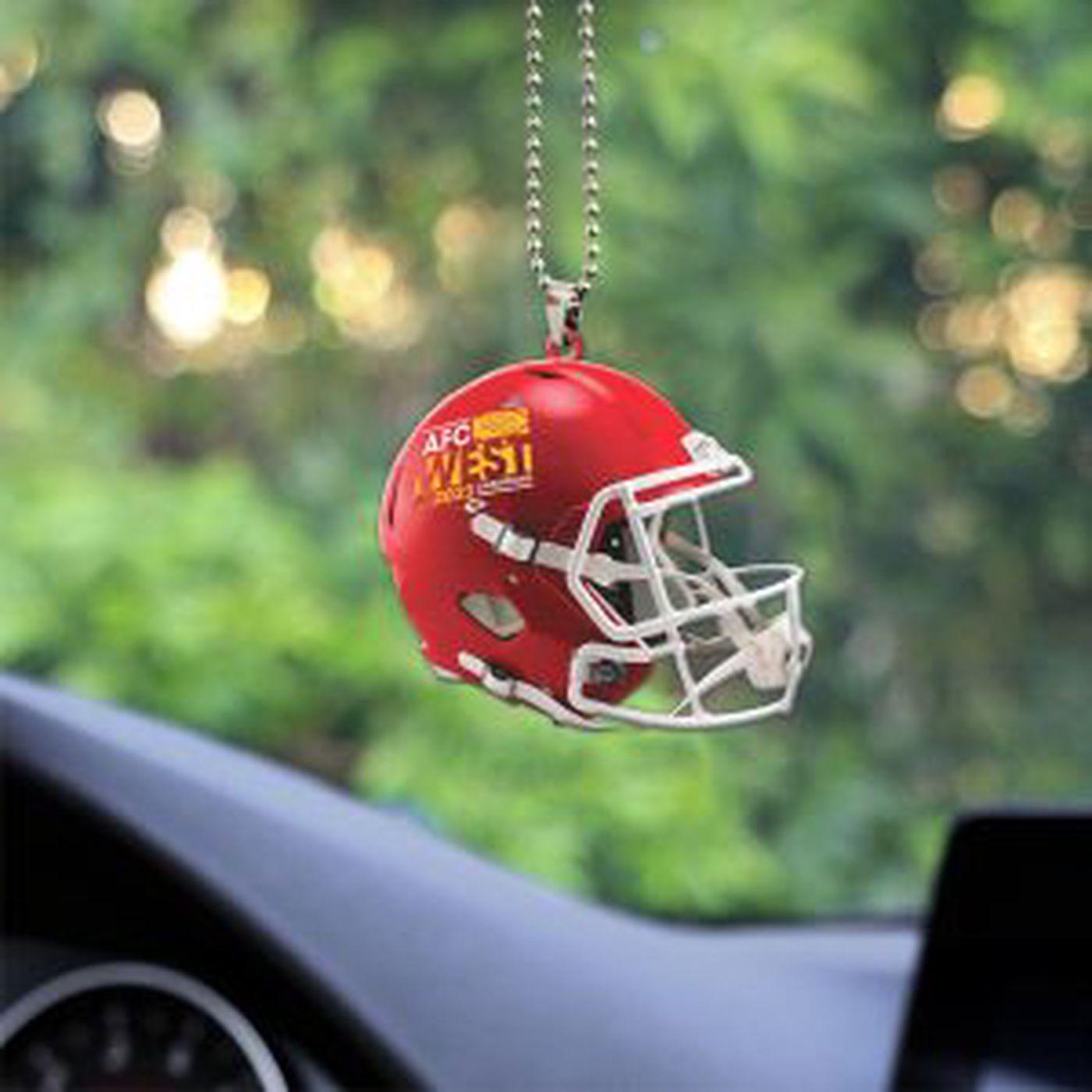 Kansas City Chiefs Custom shape-sided Acrylic Car Ornament Gift Kansas City Chiefs Custom shape-sided Acrylic Car Ornament Gift
