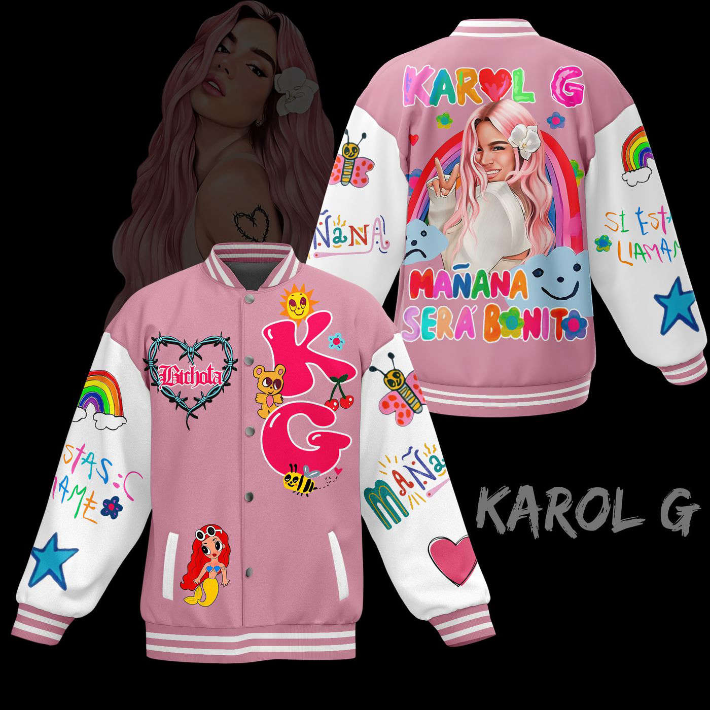 Karol G New Premium Baseball Jacket Gift For Fan